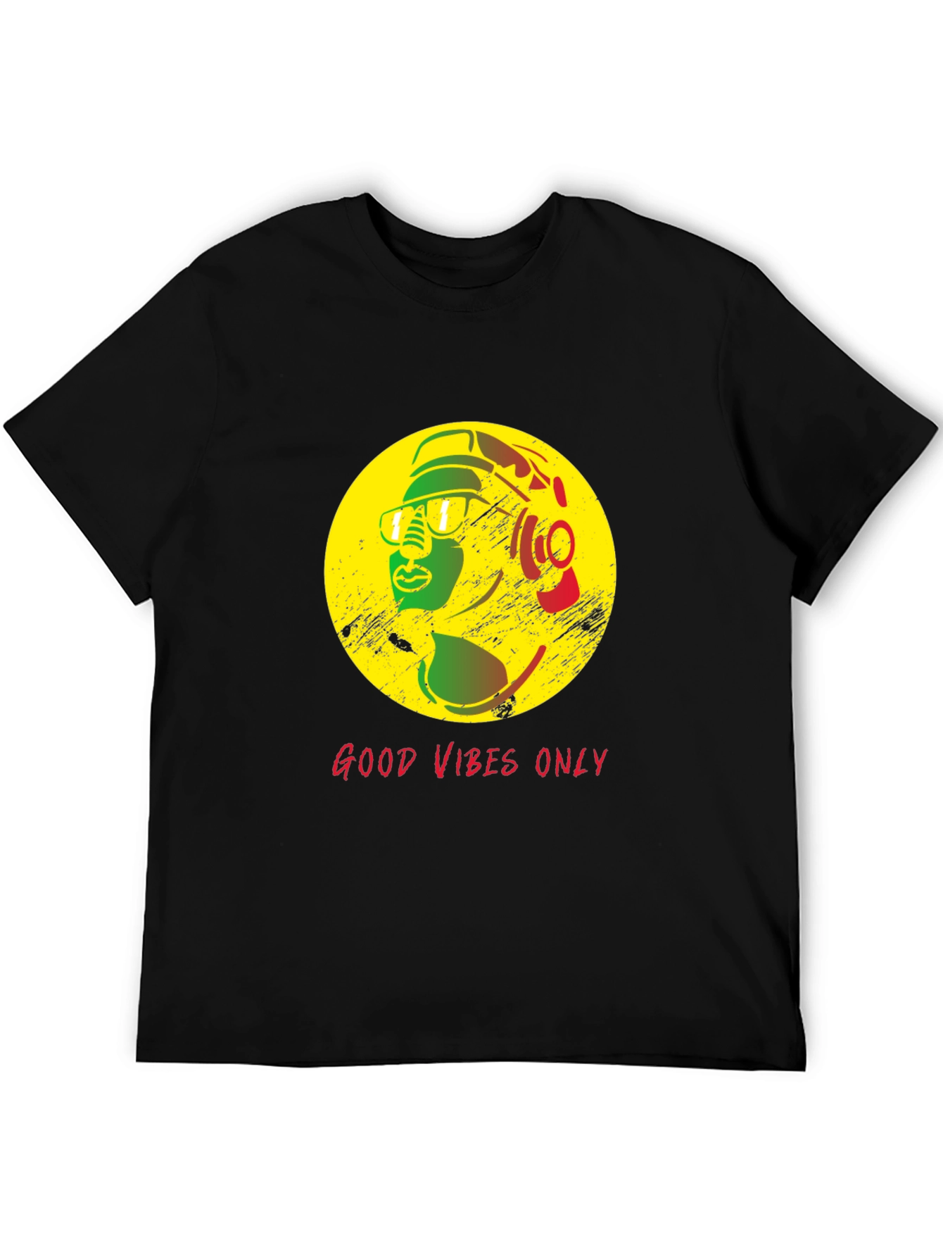 Good Vibes Only Rasta T-Shirt - Stylish Reggae Design