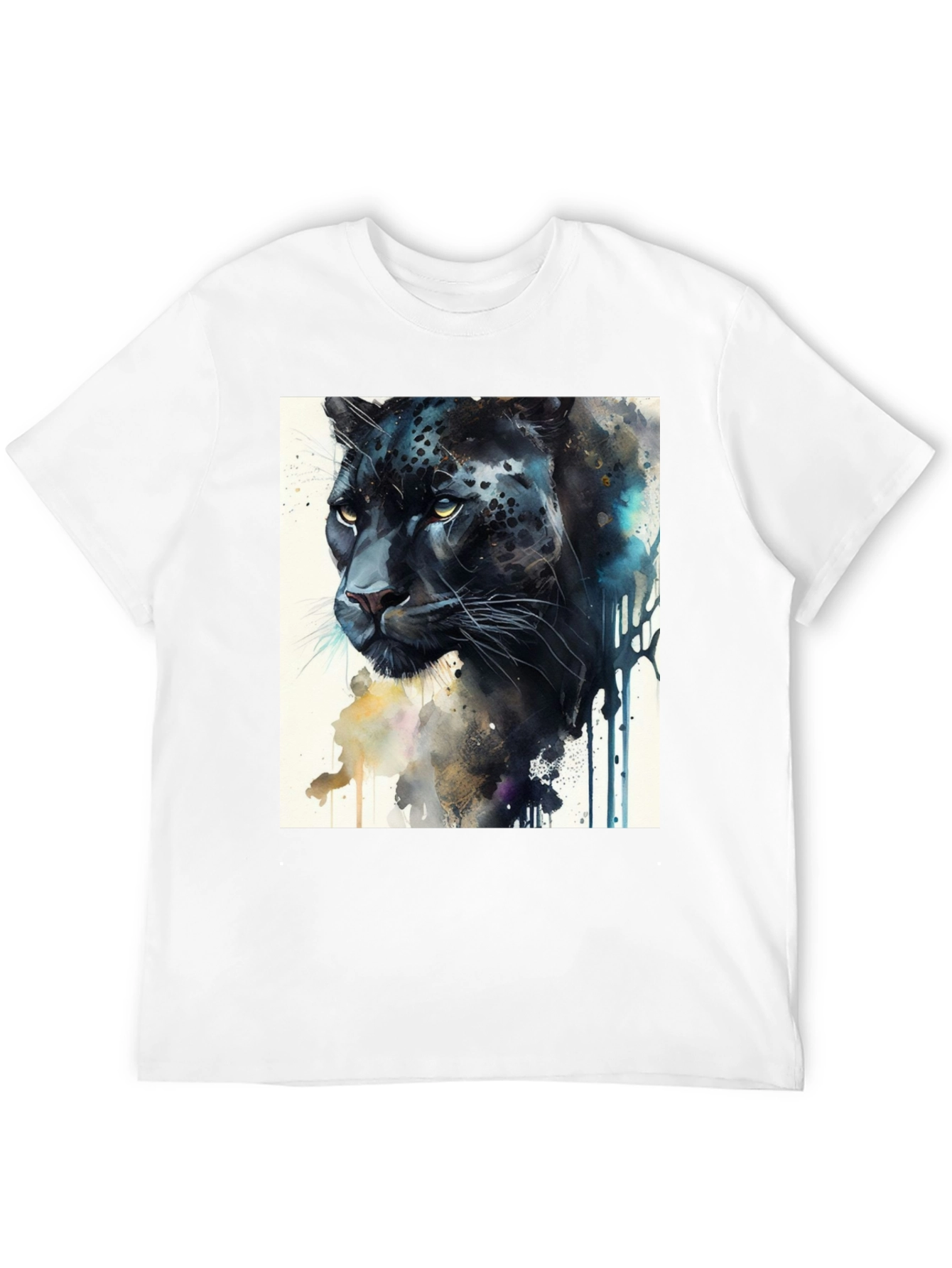 Black Panther Artistic Graphic T-Shirt