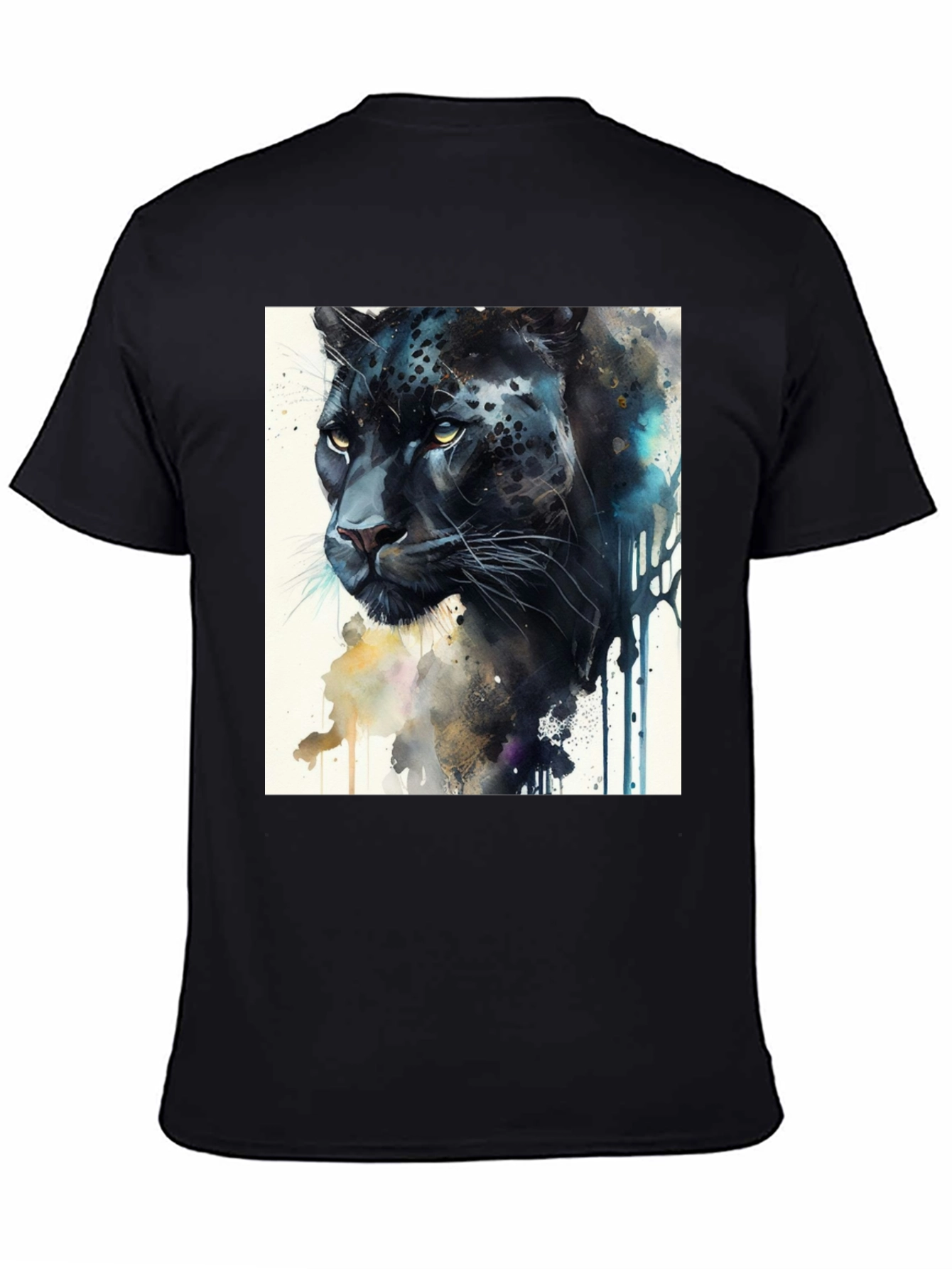 Black Panther Artistic Graphic T-Shirt