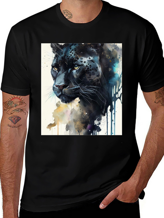 Black Panther Artistic Graphic T-Shirt