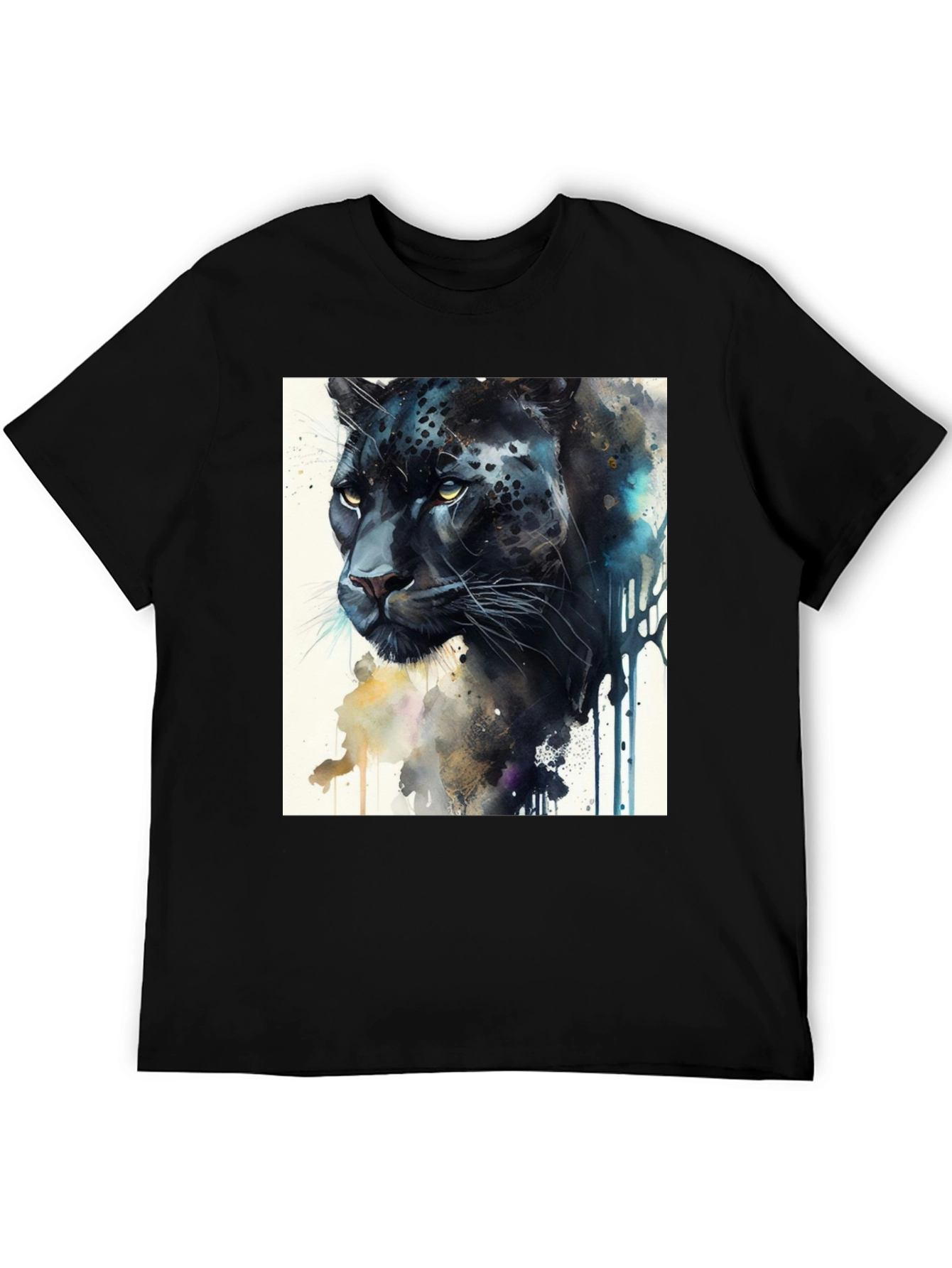 Black Panther Artistic Graphic T-Shirt