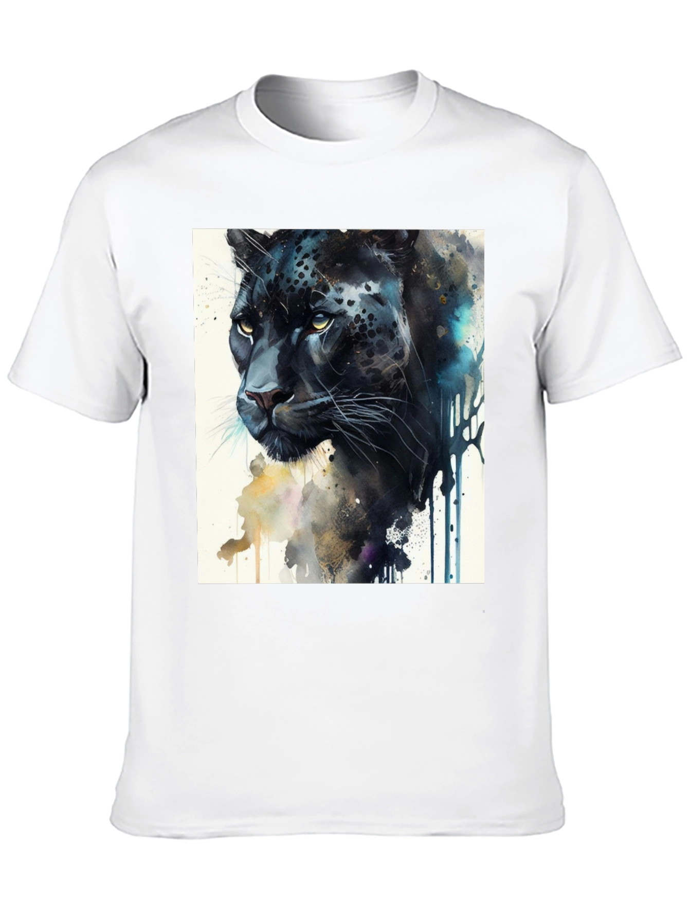 Black Panther Artistic Graphic T-Shirt