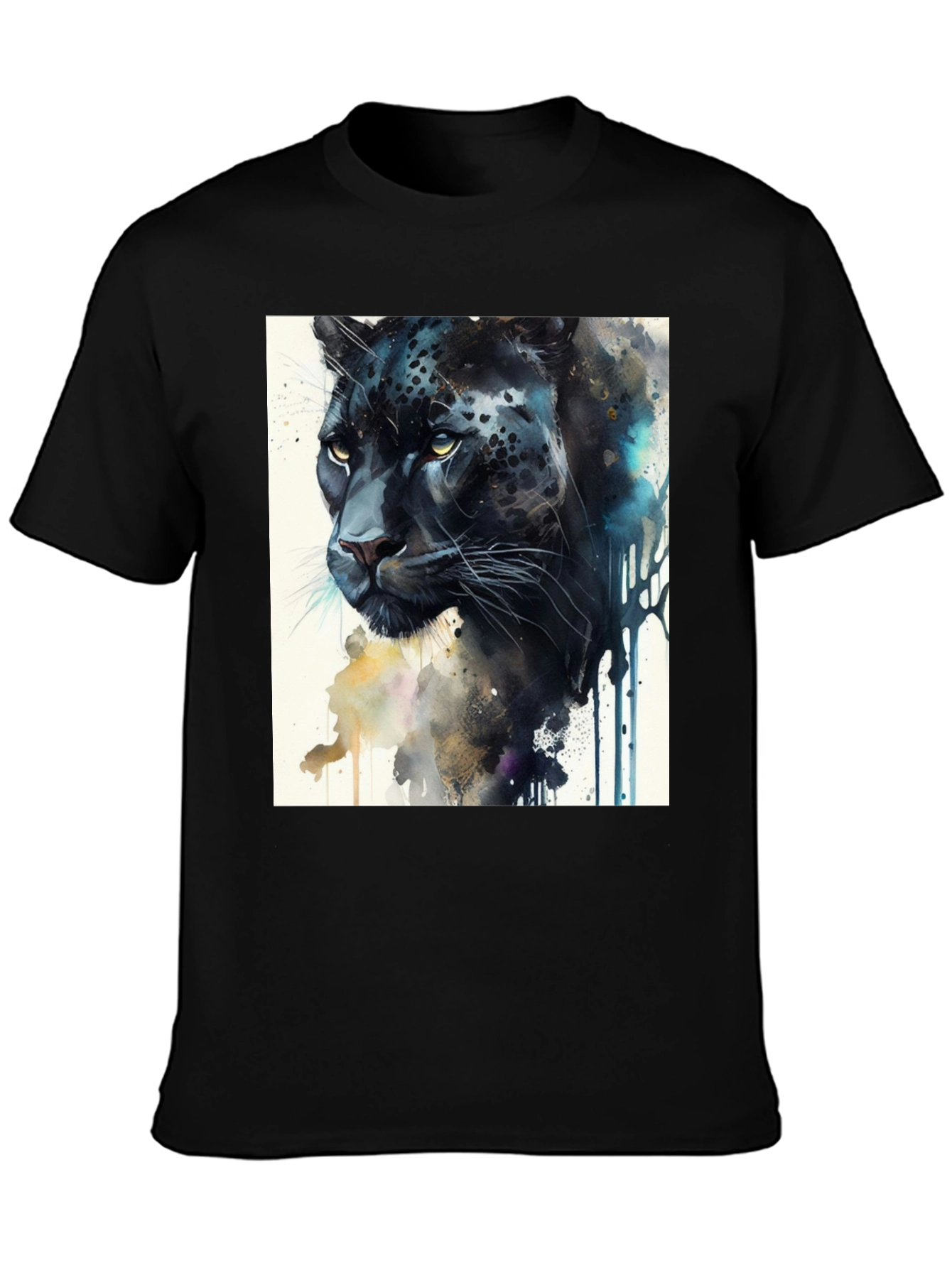Black Panther Artistic Graphic T-Shirt