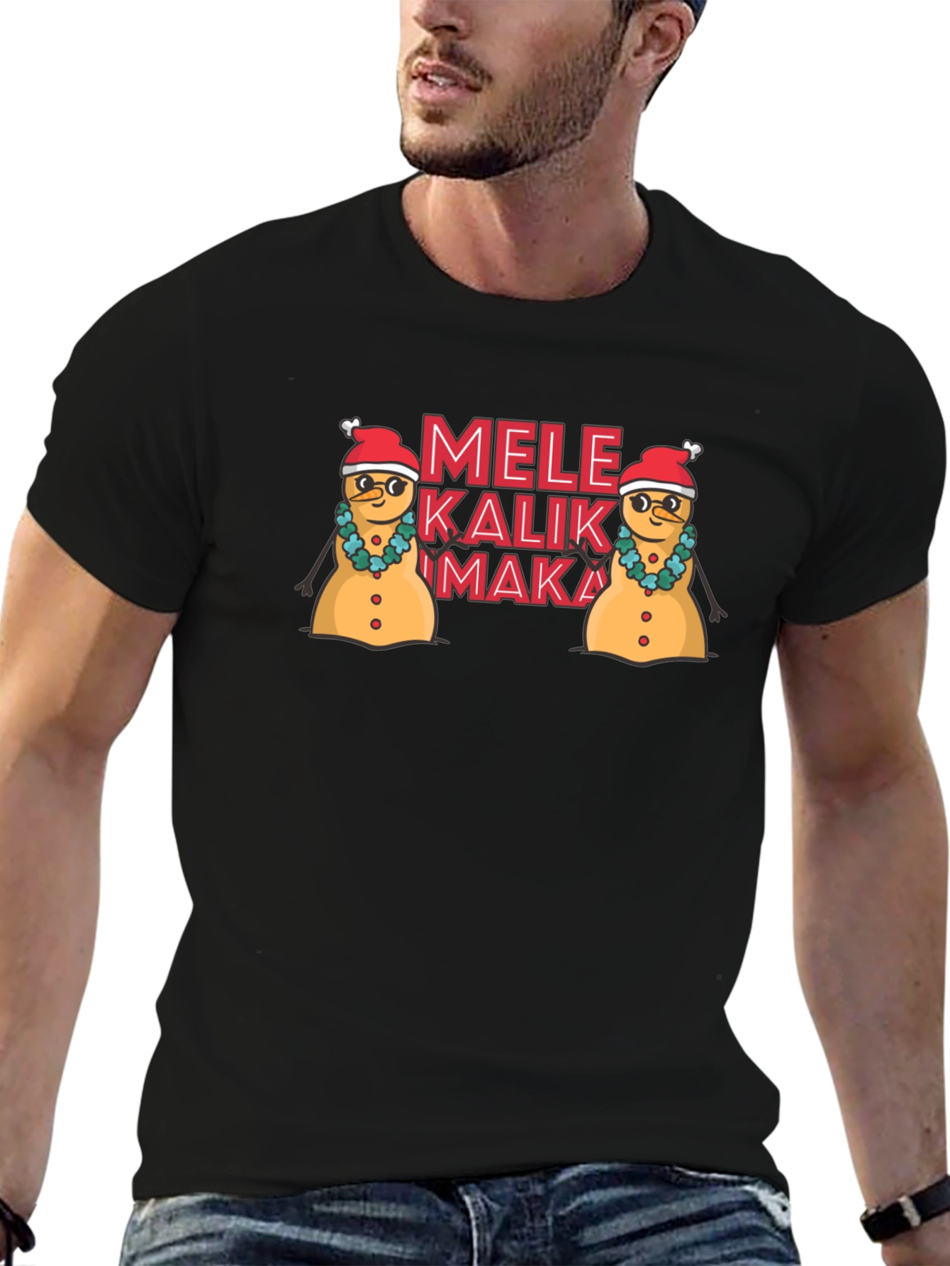 Mele Kalikimaka Snowman Holiday T-Shirt