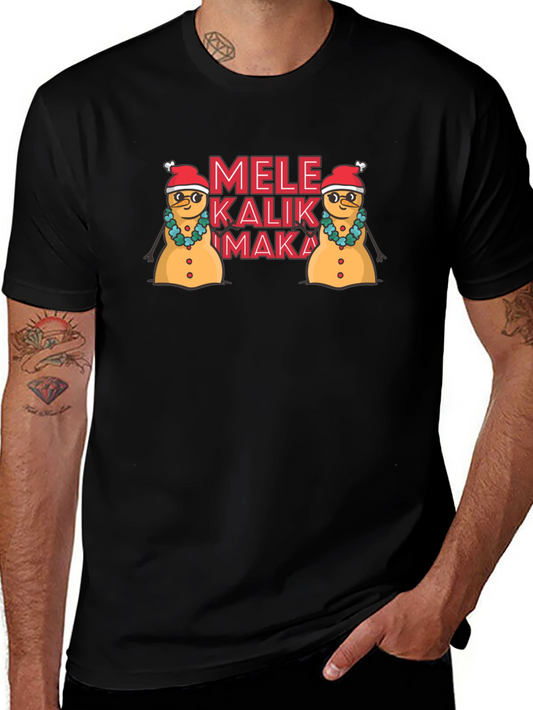 Mele Kalikimaka Snowman Holiday T-Shirt