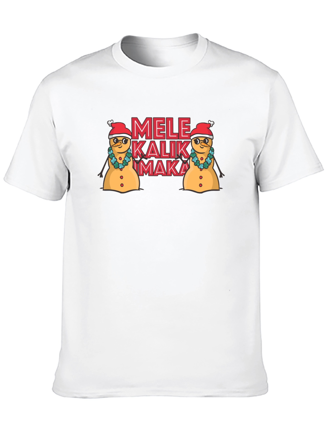 Mele Kalikimaka Snowman Holiday T-Shirt