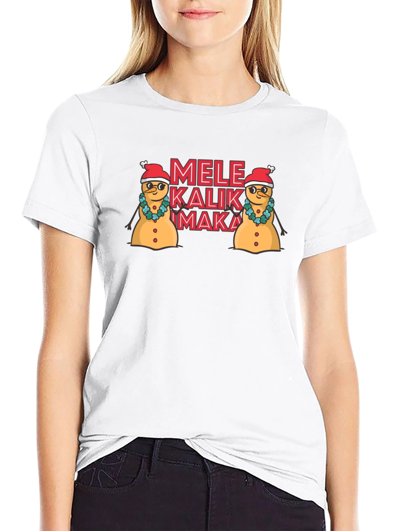 Mele Kalikimaka Snowman Holiday T-Shirt