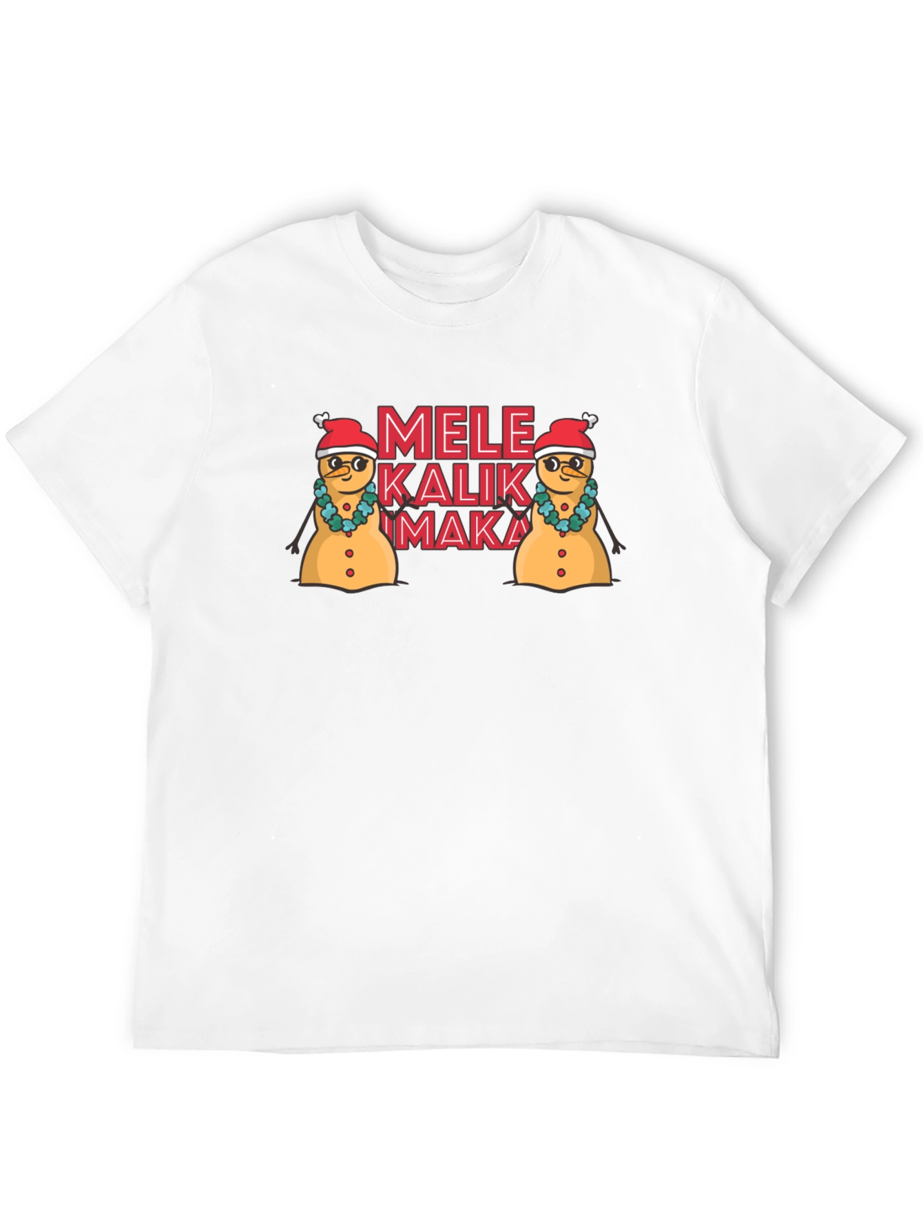 Mele Kalikimaka Snowman Holiday T-Shirt