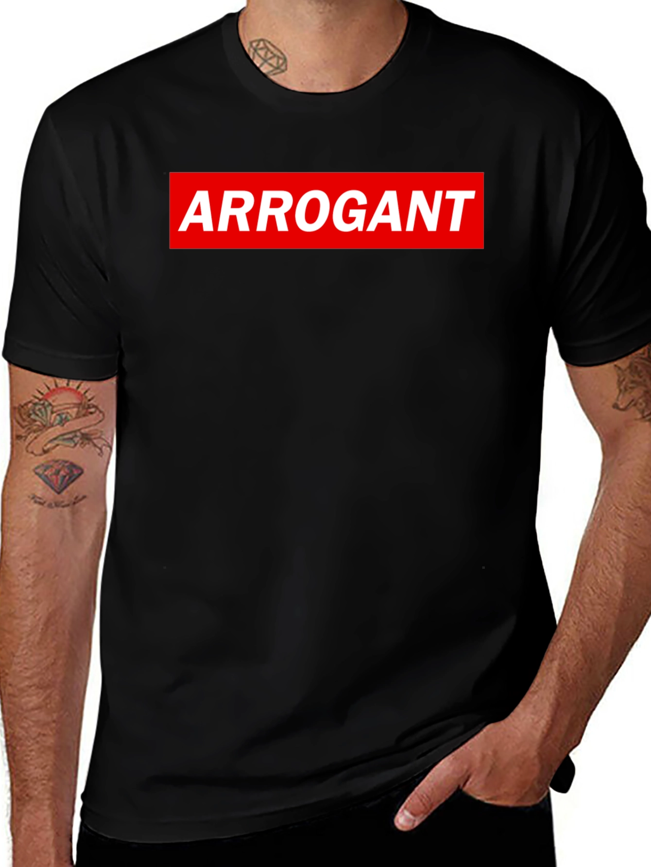 Arrogant Graphic Tee - Bold Streetwear