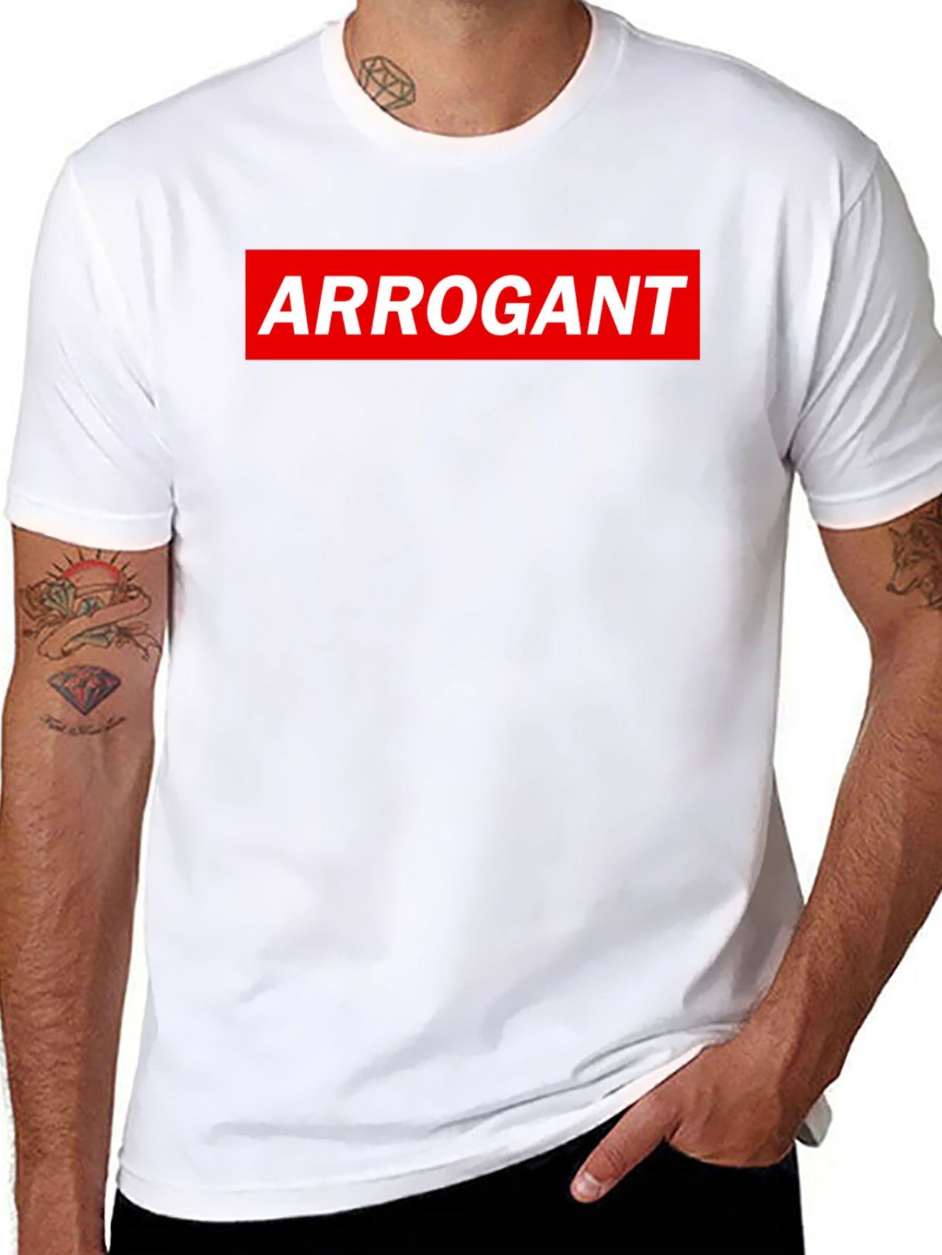 Arrogant Graphic Tee - Bold Streetwear