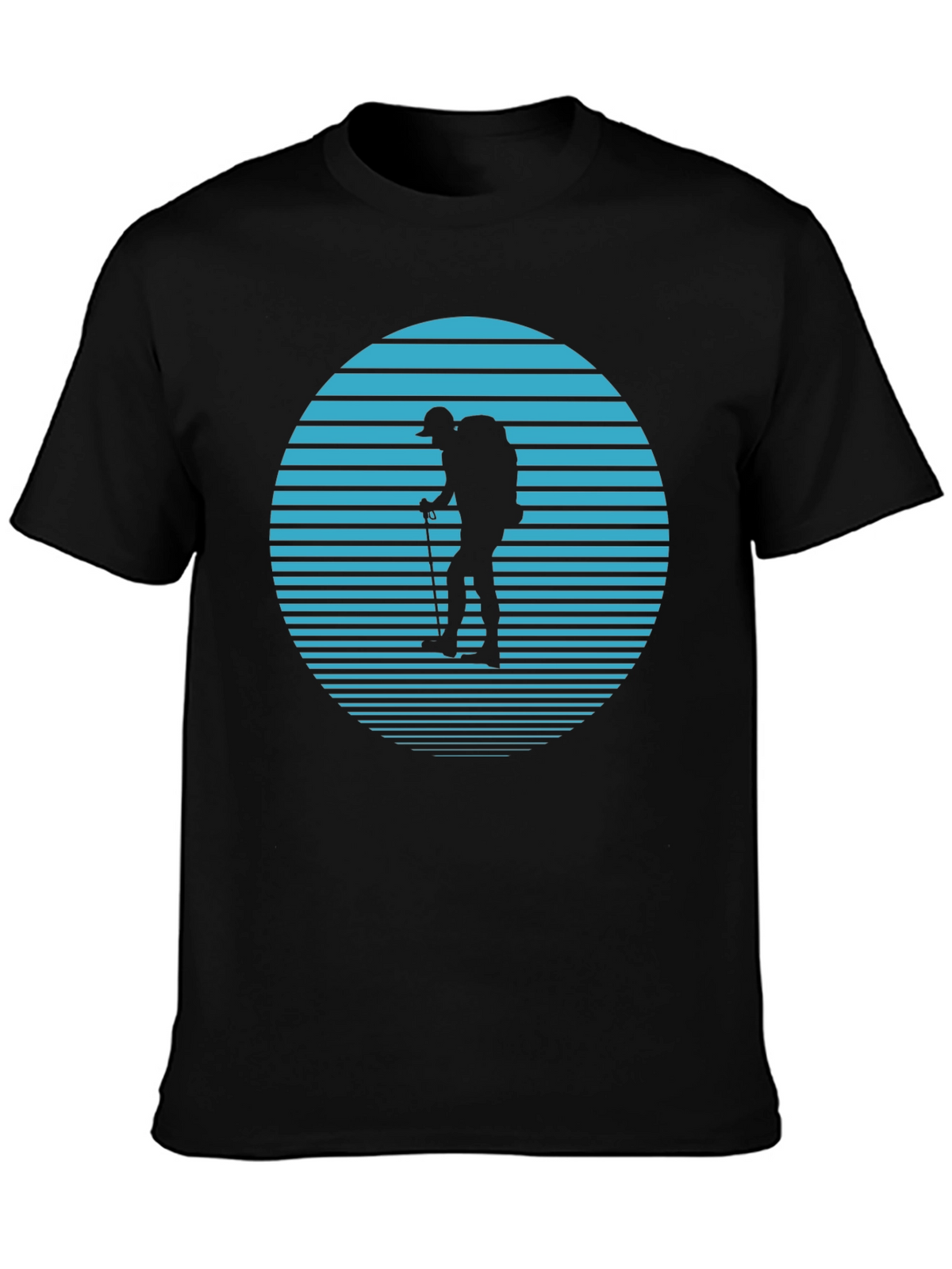 Hiker Silhouette T-Shirt - Nature Adventure Tee