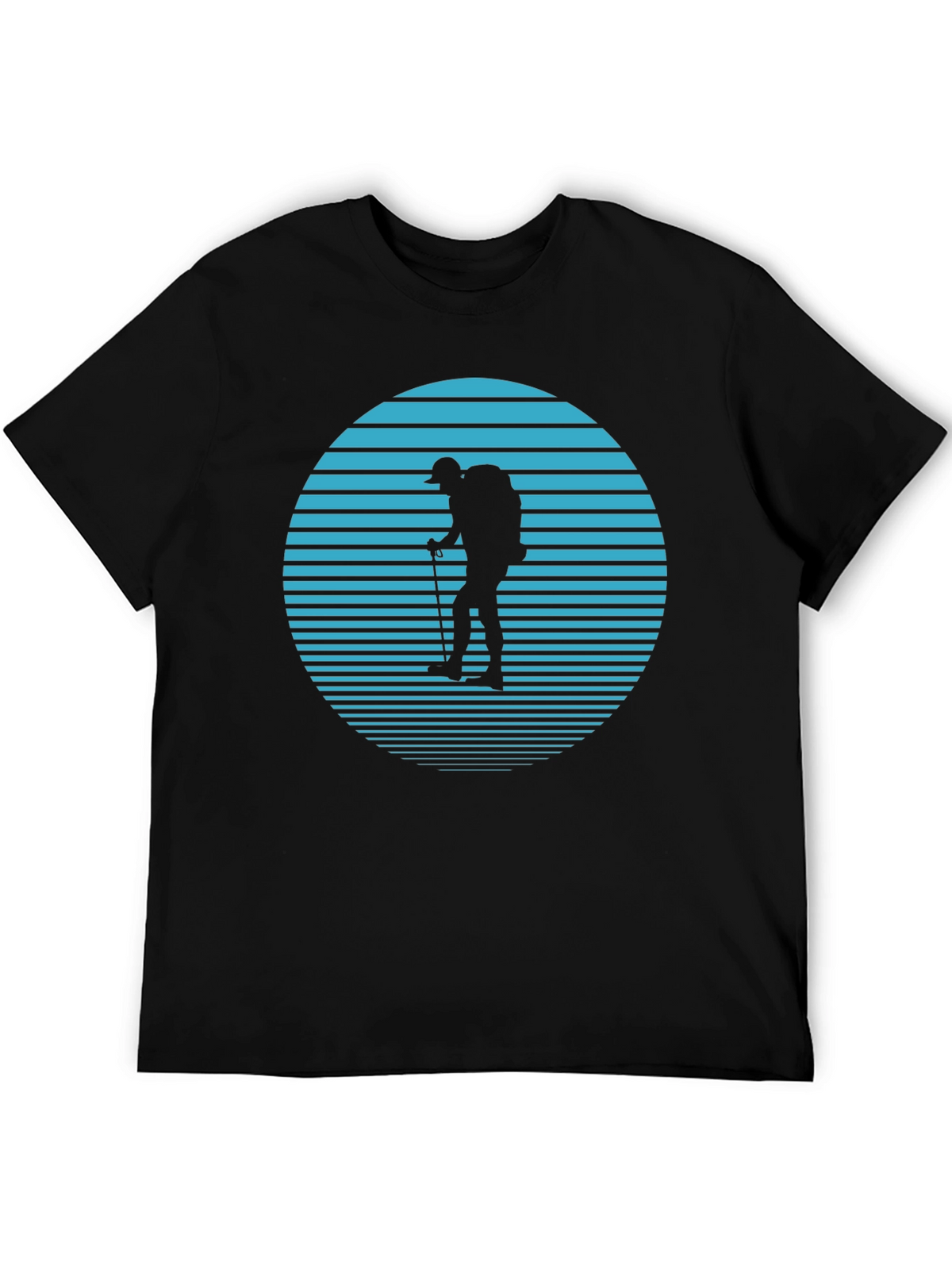 Hiker Silhouette T-Shirt - Nature Adventure Tee