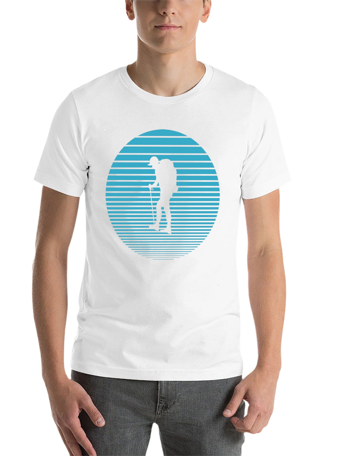 Hiker Silhouette T-Shirt - Nature Adventure Tee