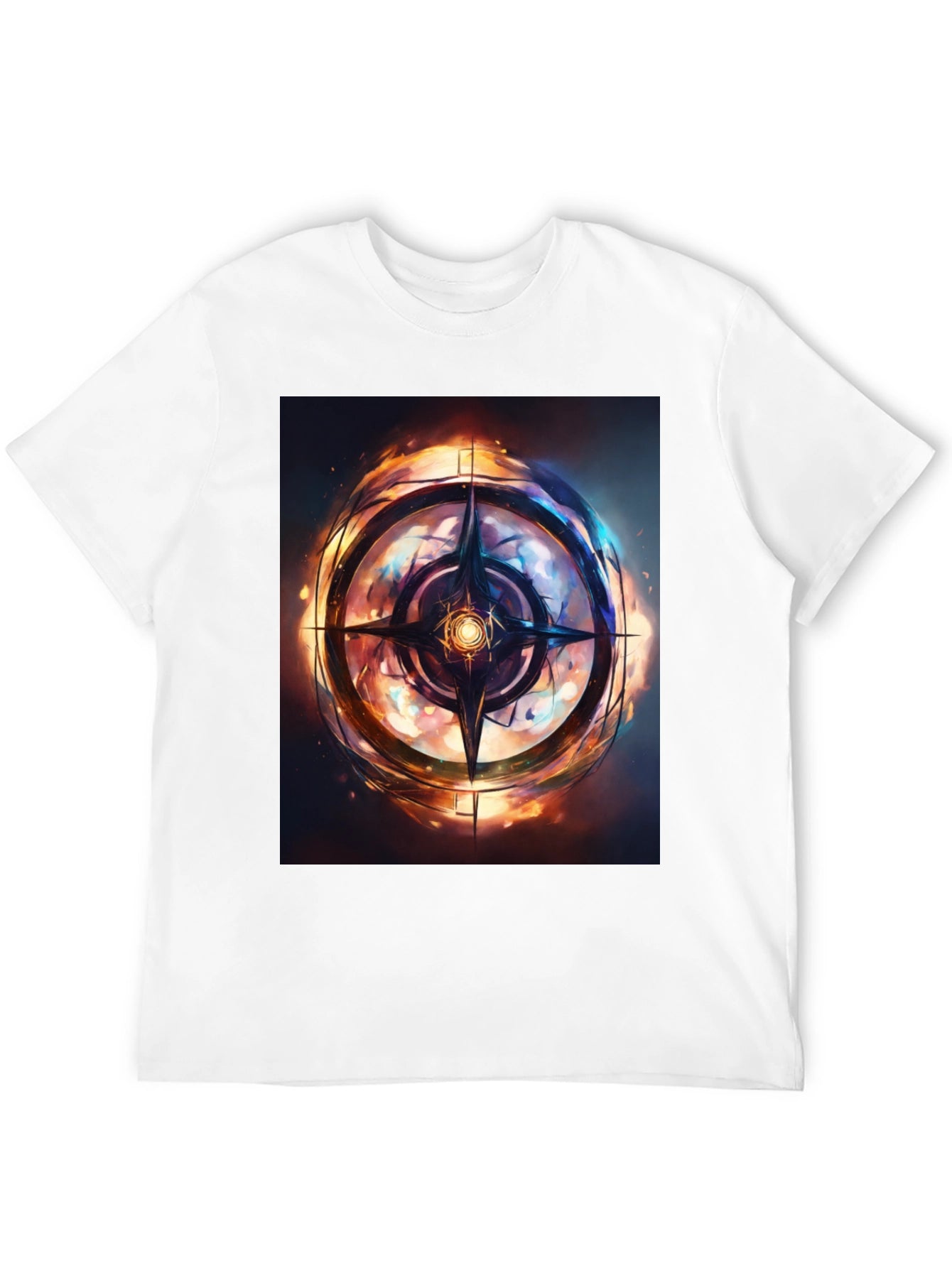 Mystic Compass Graphic Black T-Shirt