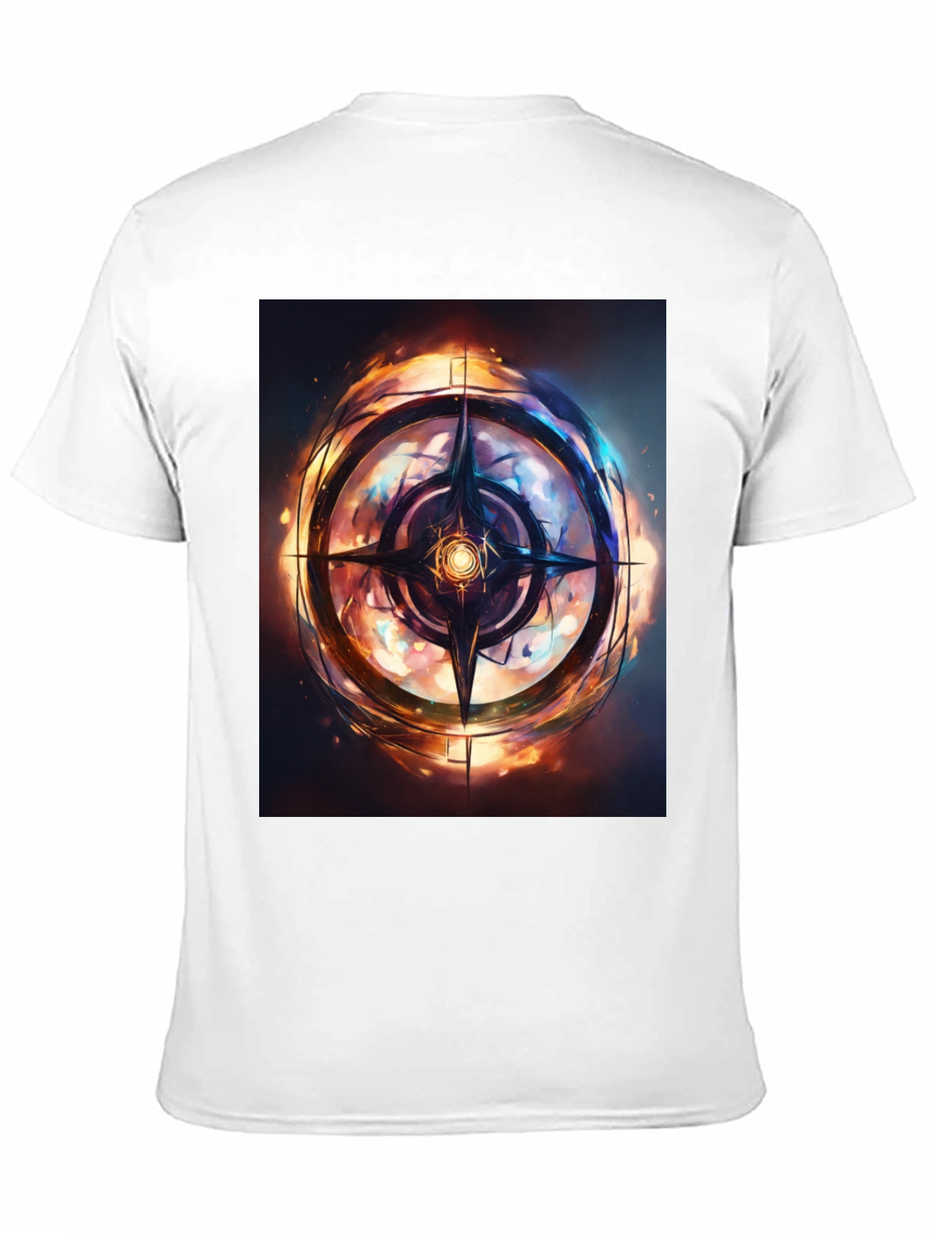 Mystic Compass Graphic Black T-Shirt