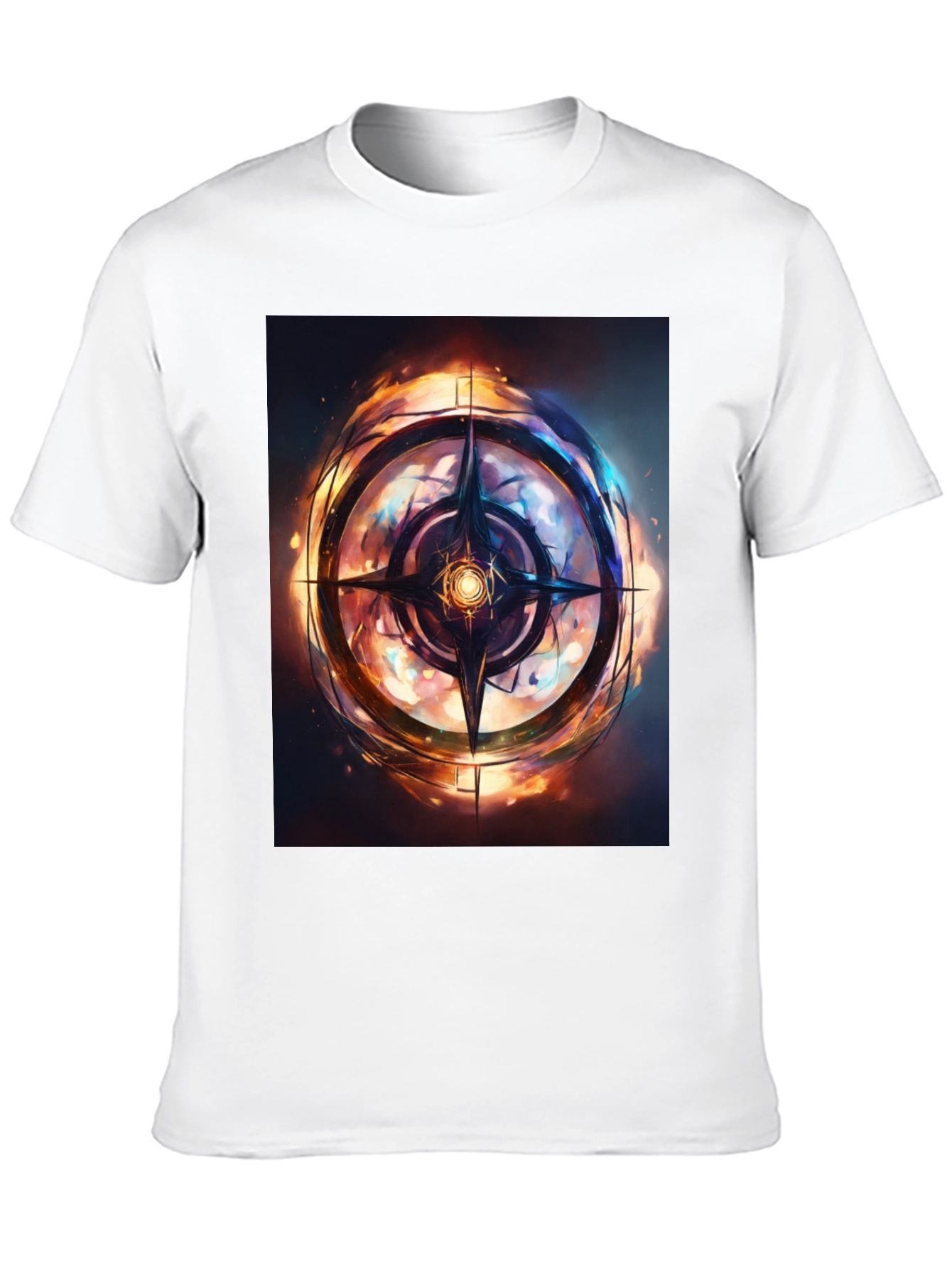 Mystic Compass Graphic Black T-Shirt