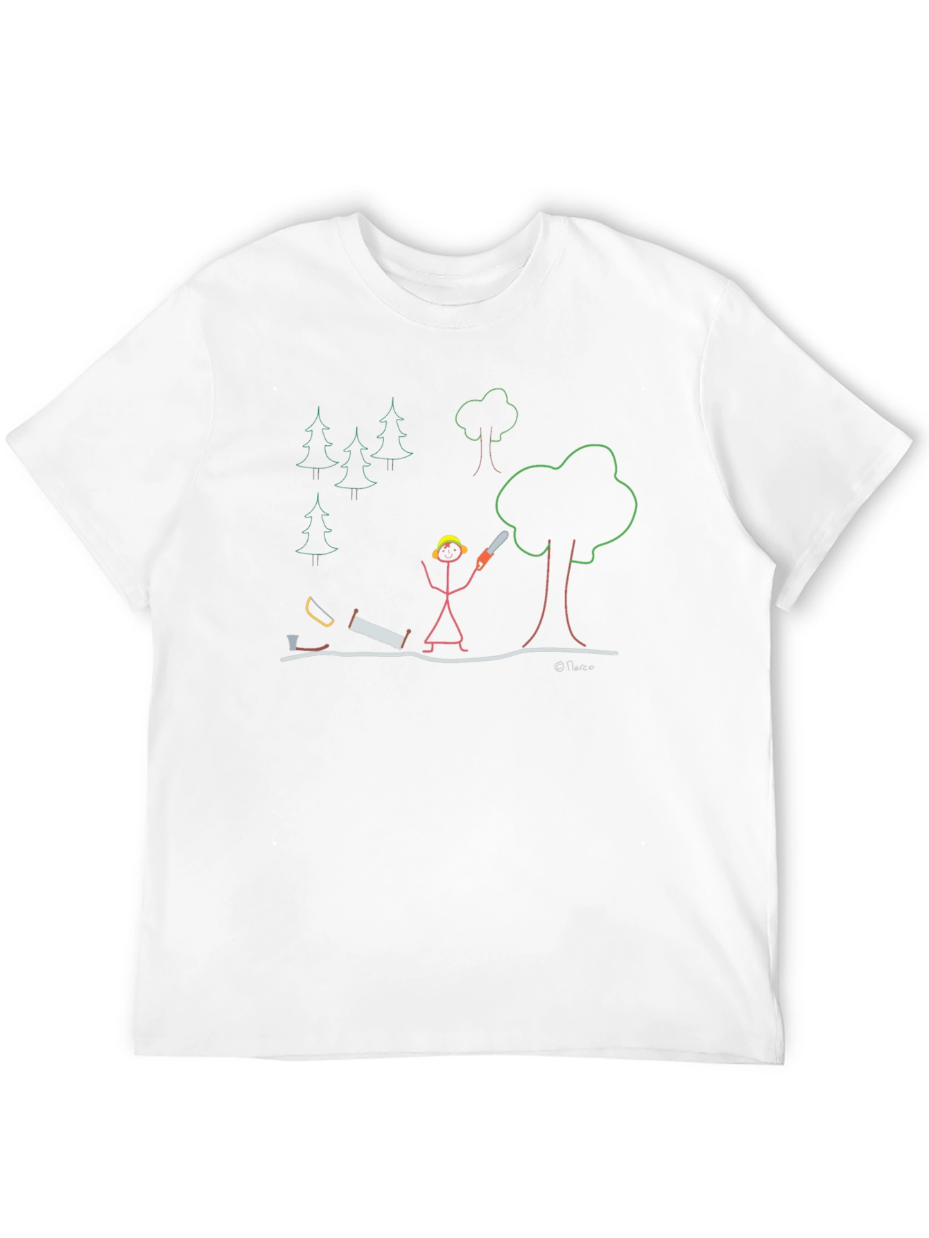 Funny Stick Figure Logger T-Shirt