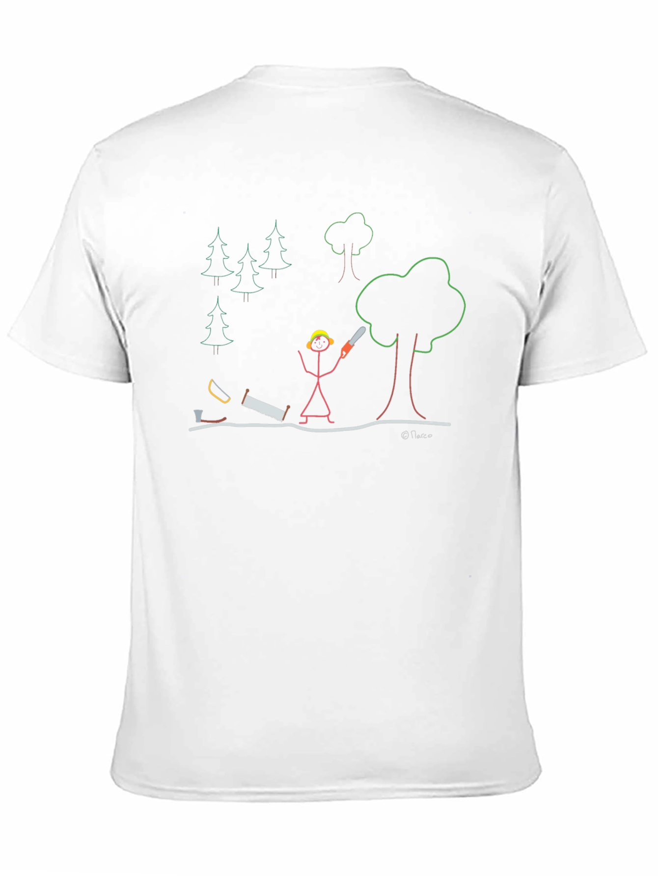 Funny Stick Figure Logger T-Shirt