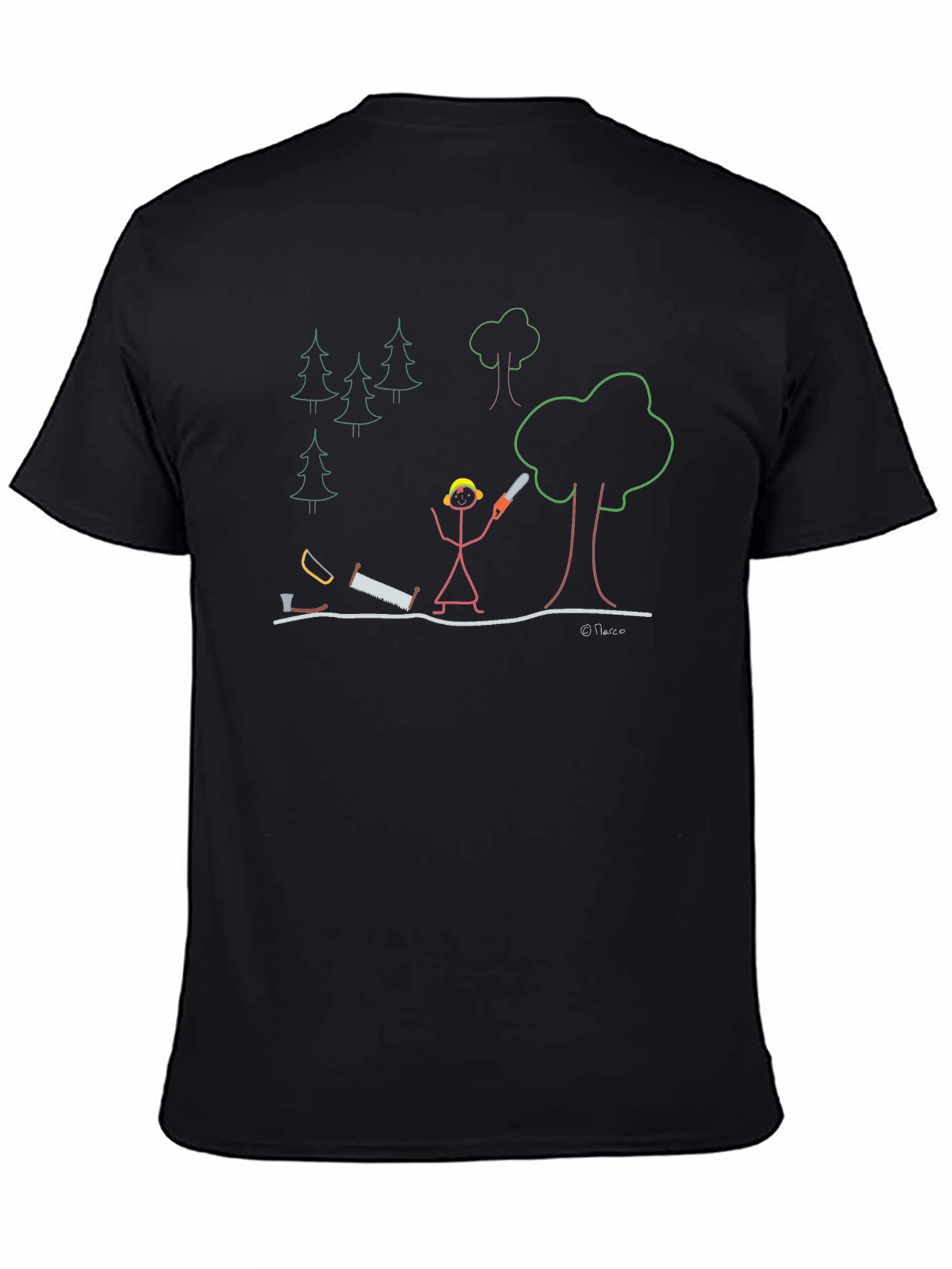 Funny Stick Figure Logger T-Shirt