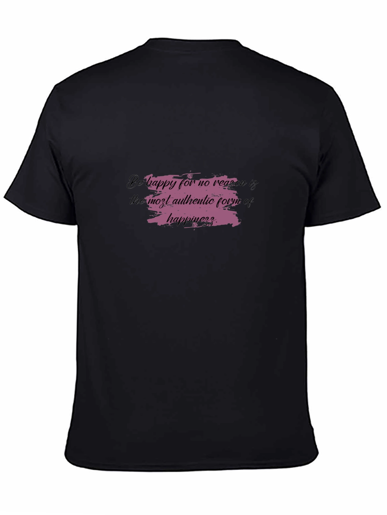 Inspirational Graphic Tee - Be Happy T-Shirt