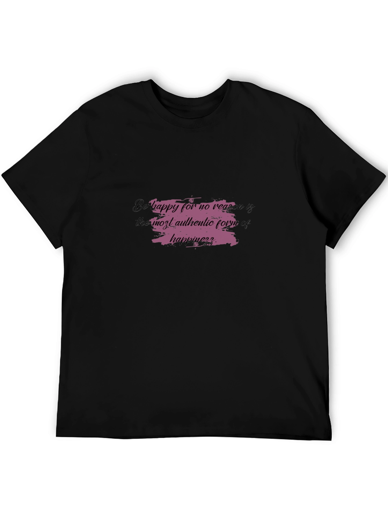 Inspirational Graphic Tee - Be Happy T-Shirt
