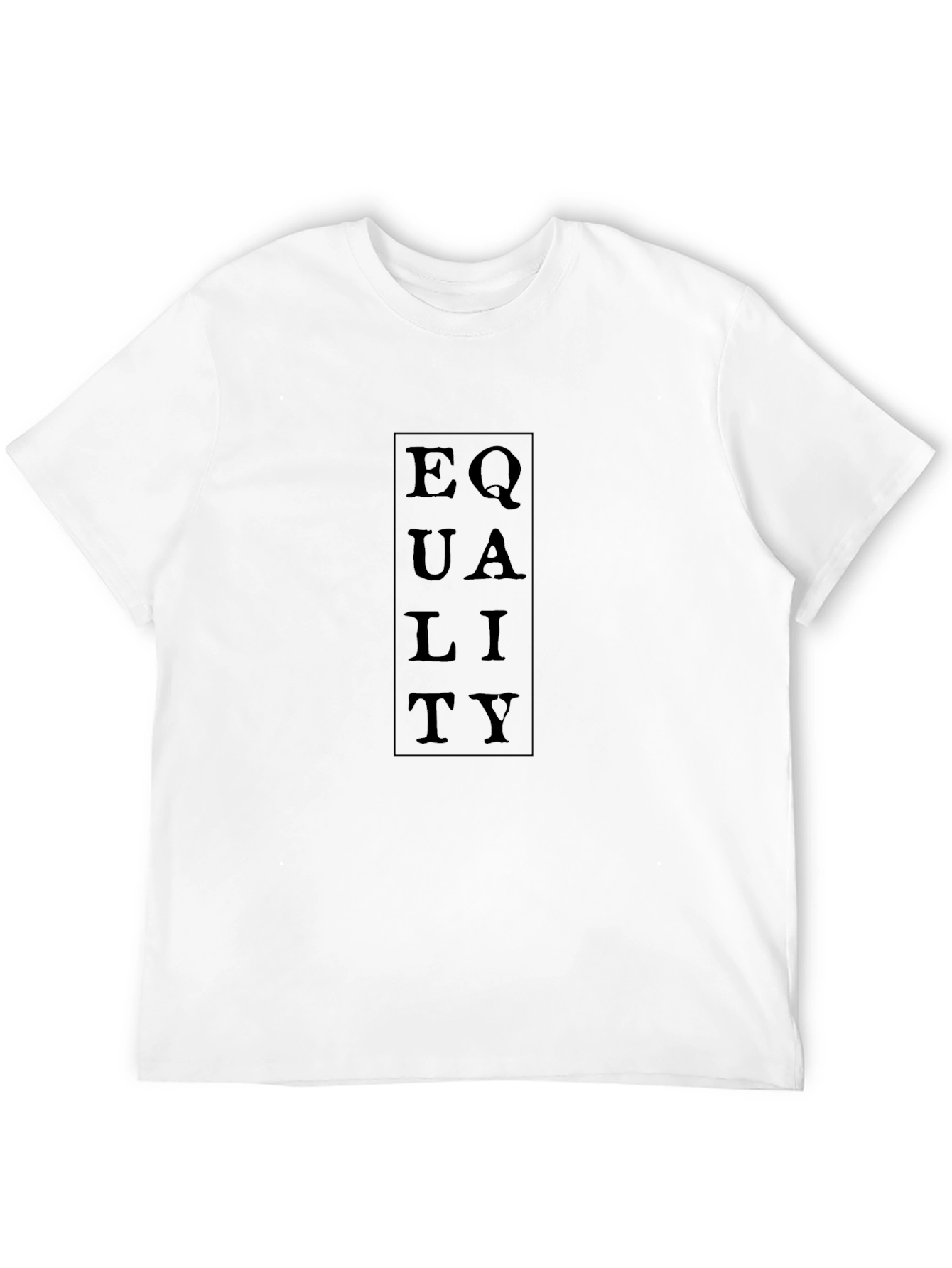 Equality Black Graphic Tee Shirt