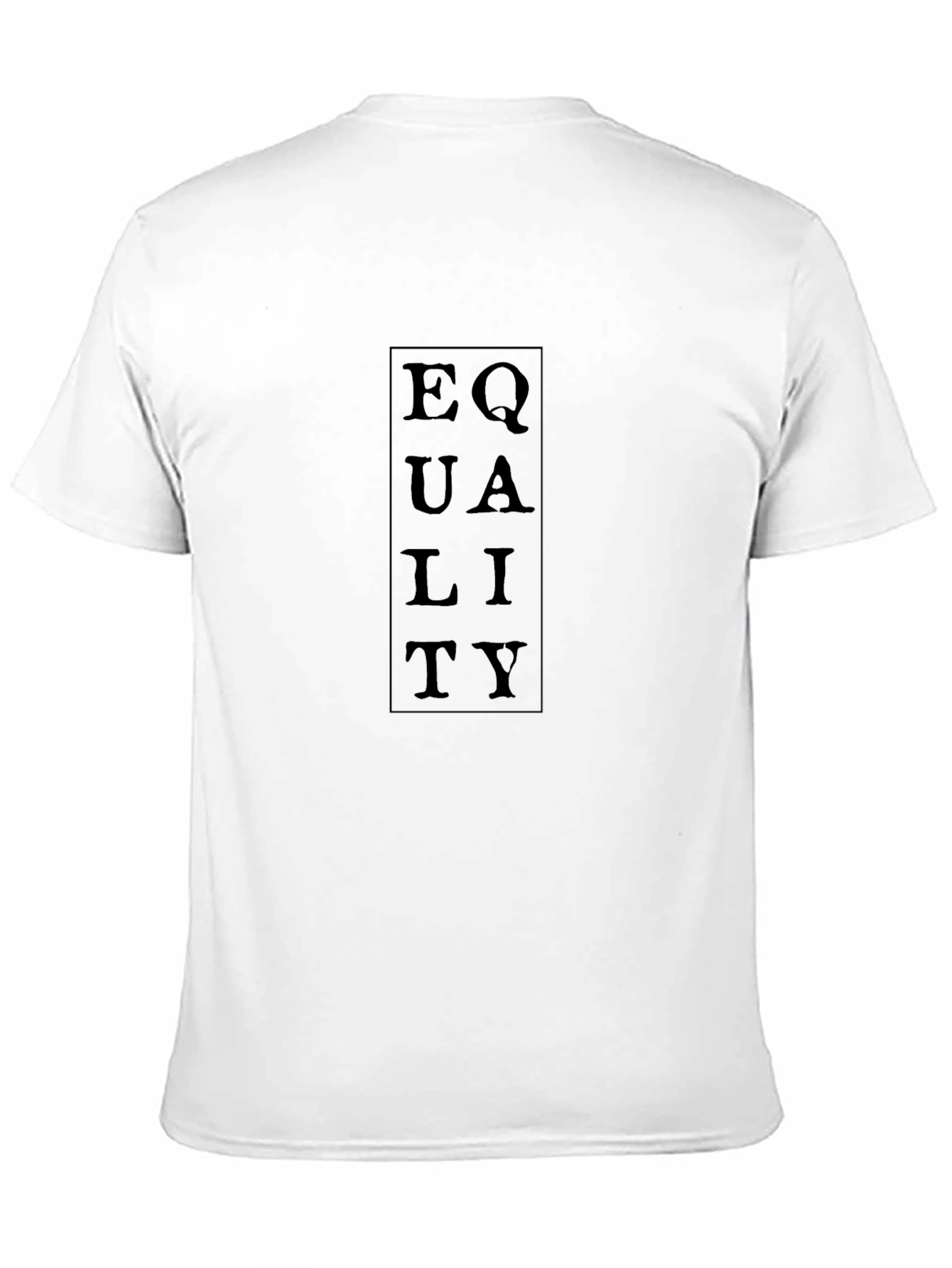 Equality Black Graphic Tee Shirt