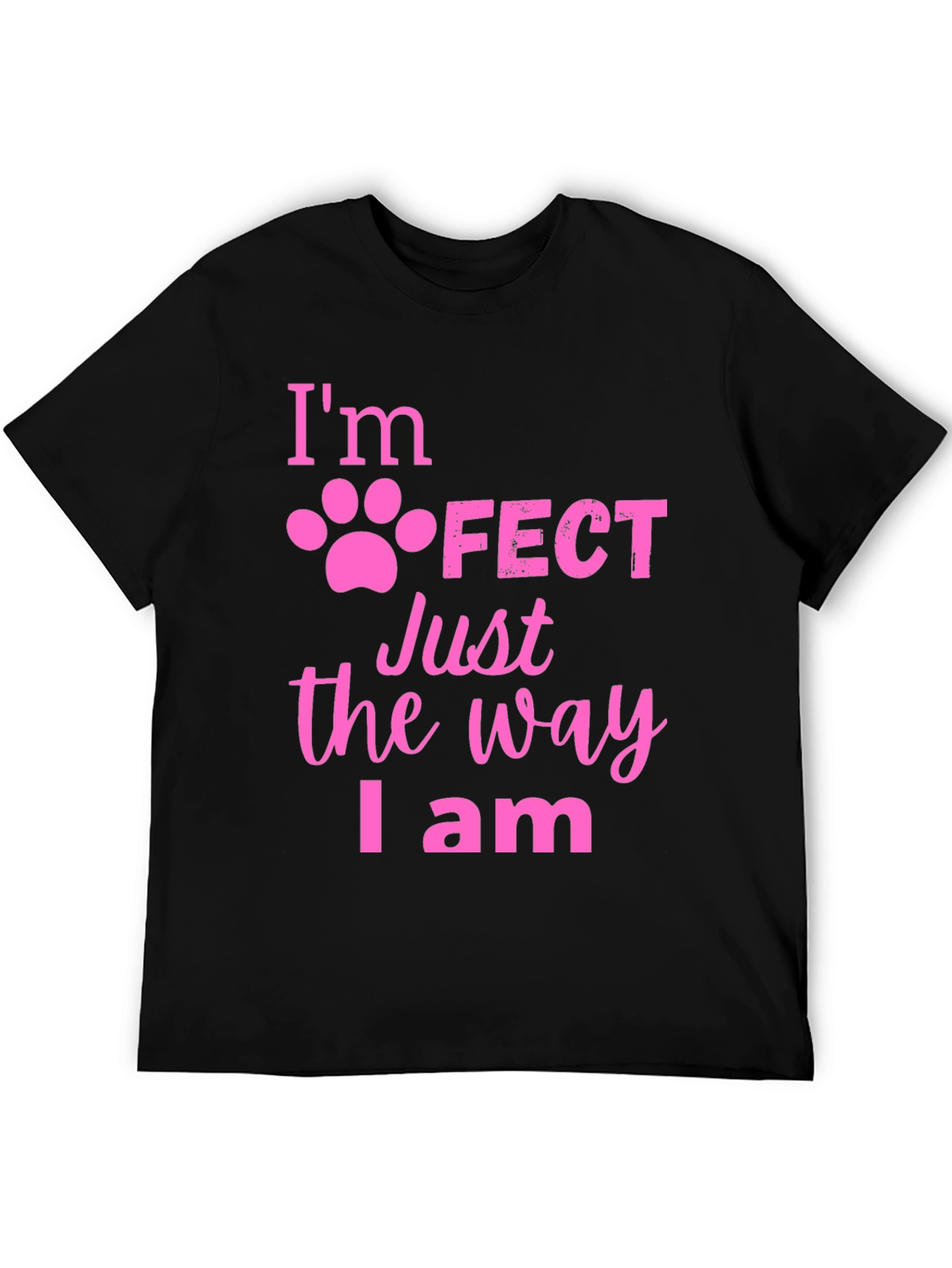 Im Paw-Fect Black T-Shirt