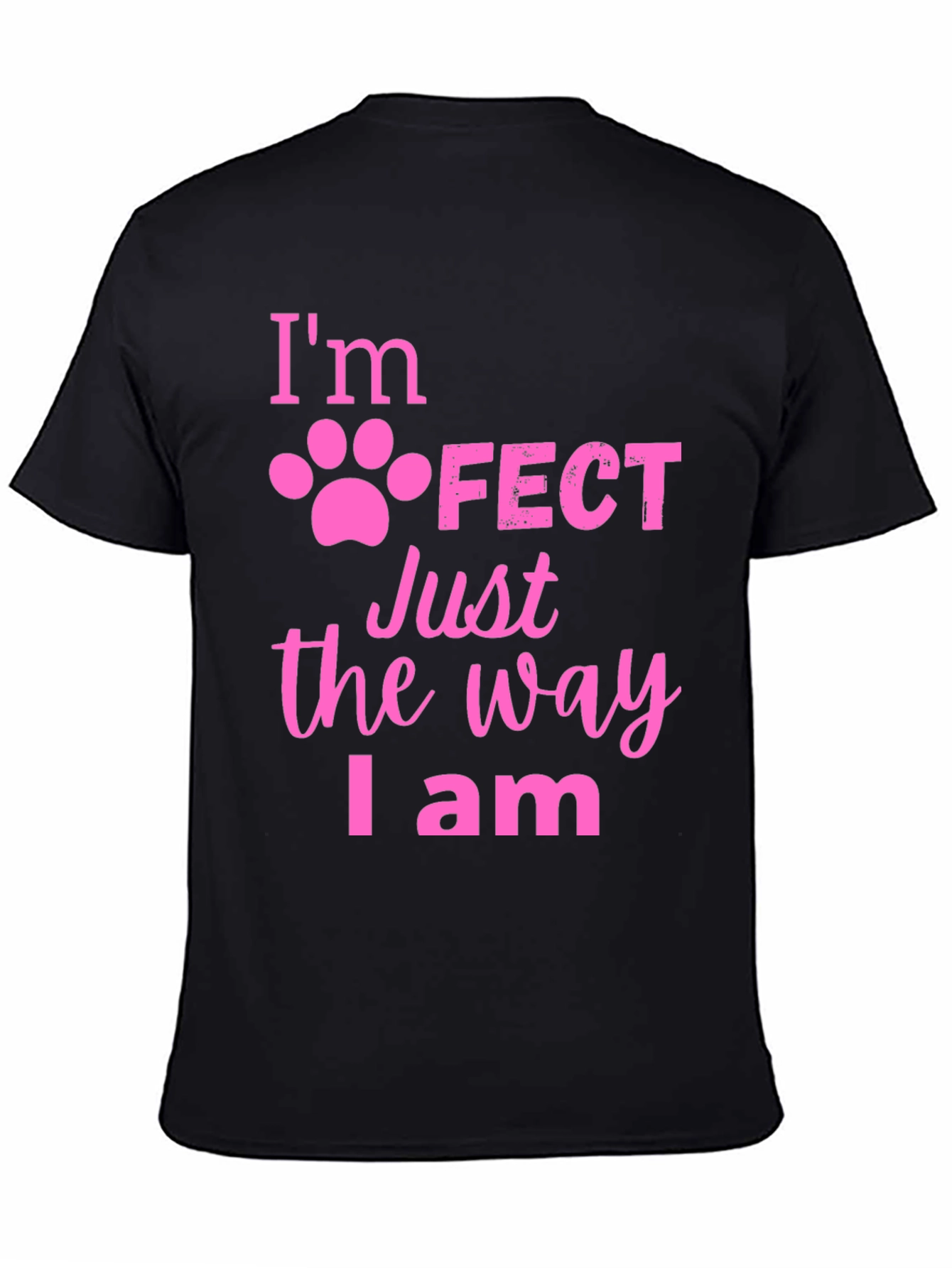 Im Paw-Fect Black T-Shirt
