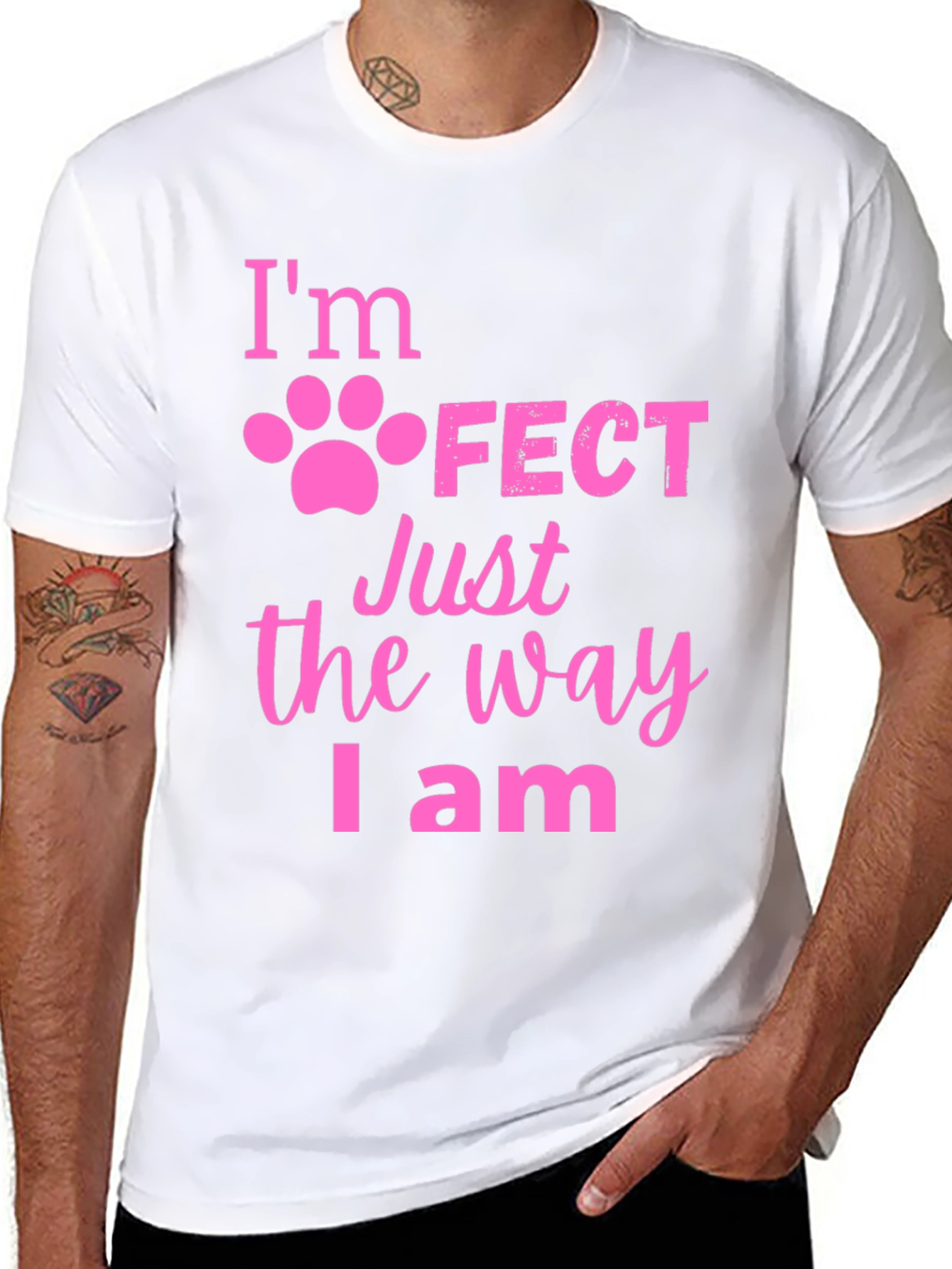 Im Paw-Fect Black T-Shirt