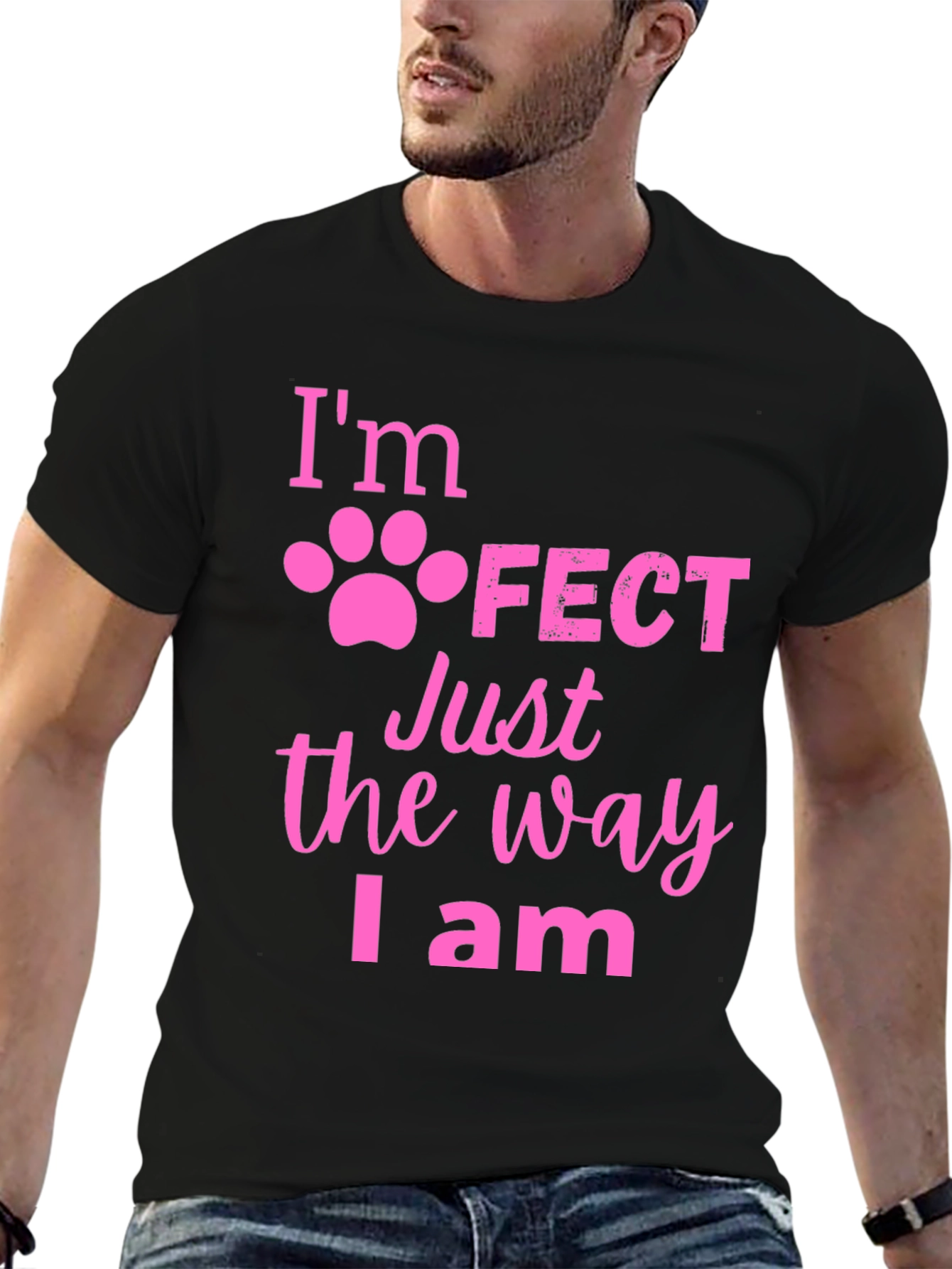 Im Paw-Fect Black T-Shirt