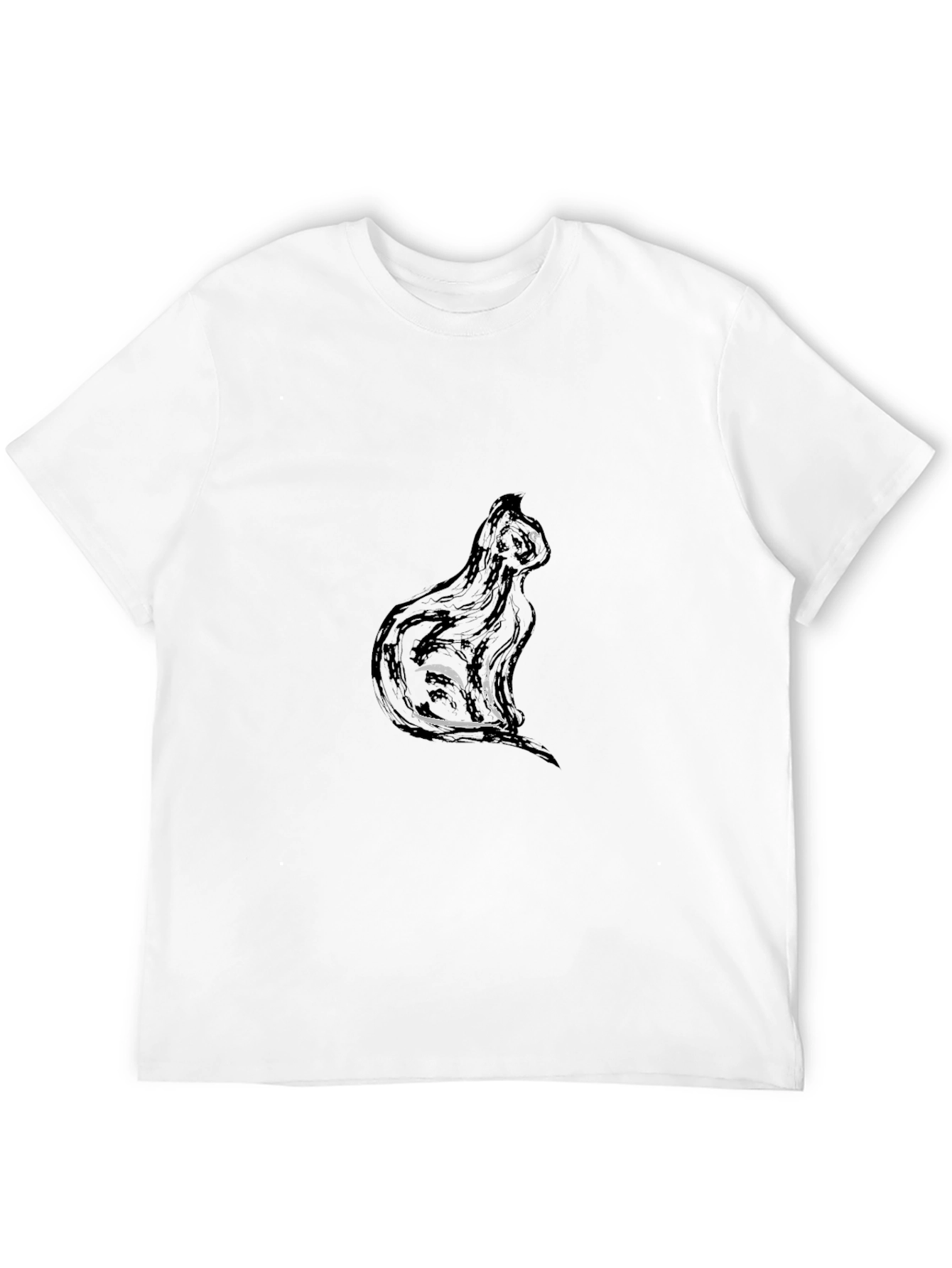 Black Cat Graphic Tee - Soft Style