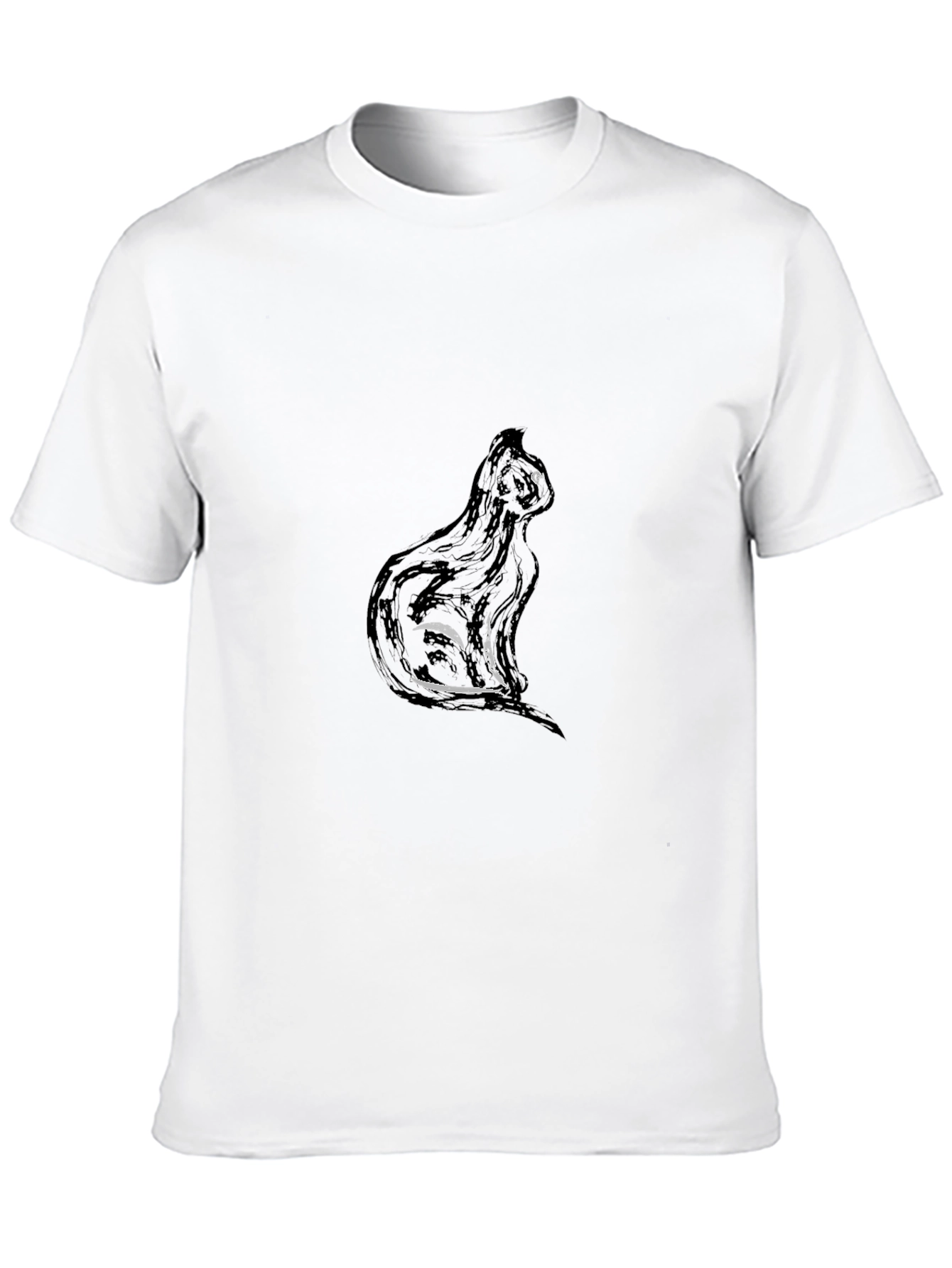 Black Cat Graphic Tee - Soft Style