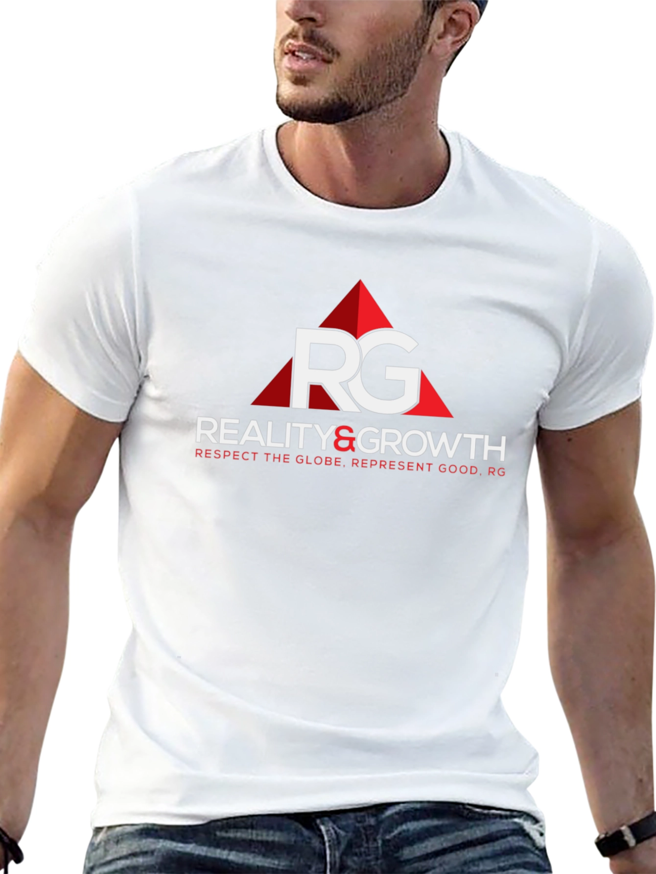 Reality and Growth Black Graphic T-Shirt