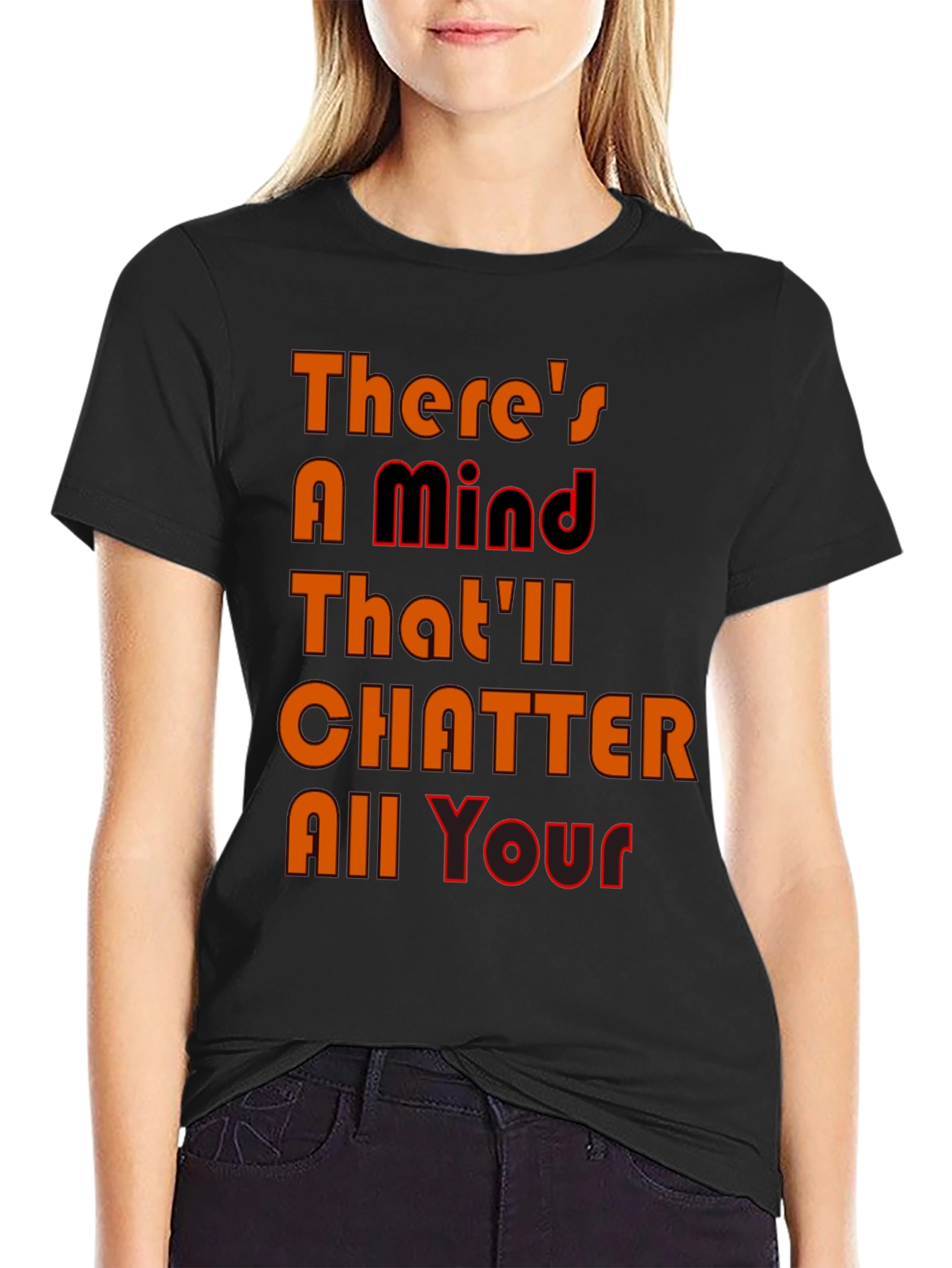 Mind Chatter Graphic Tee - Black T-Shirt
