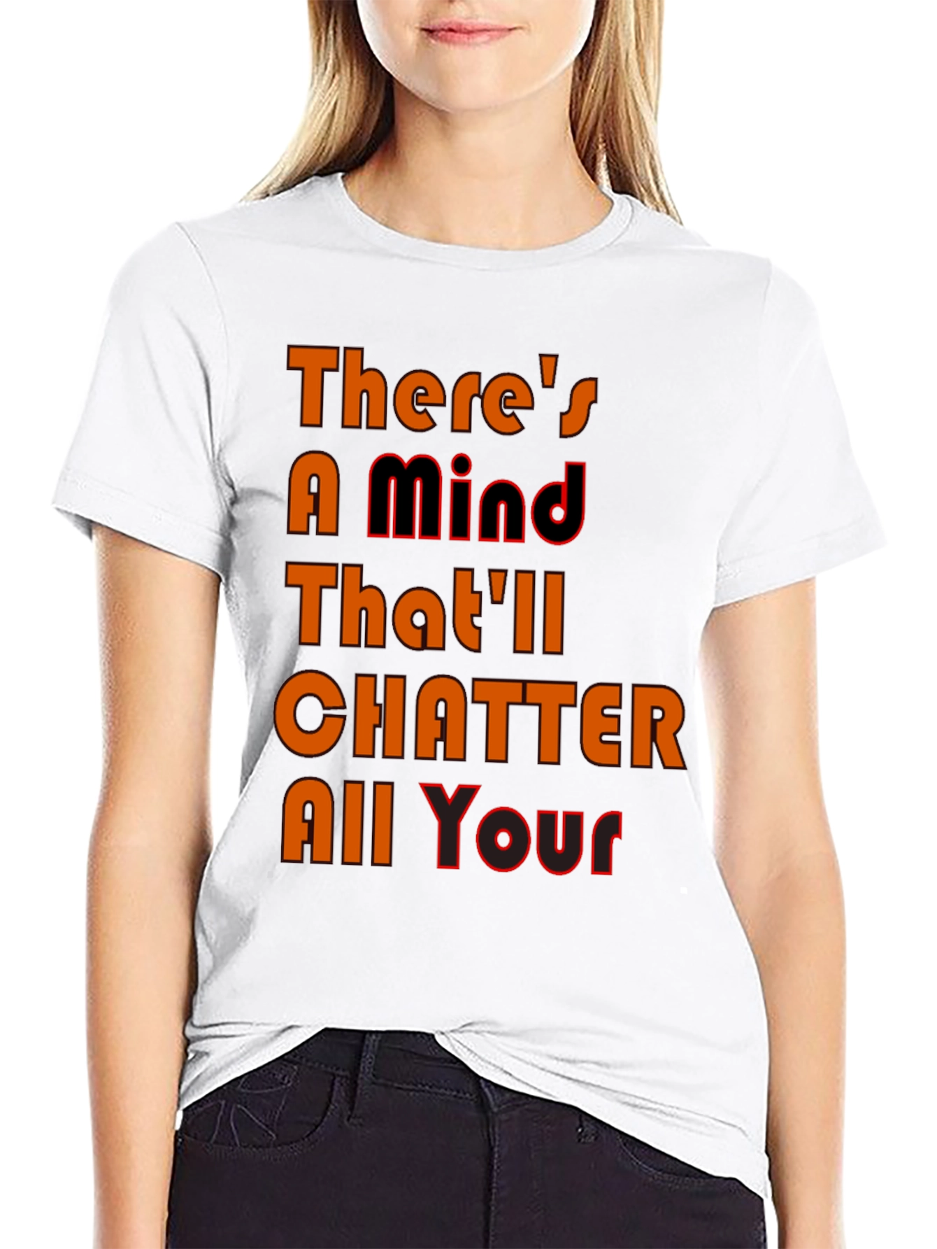 Mind Chatter Graphic Tee - Black T-Shirt