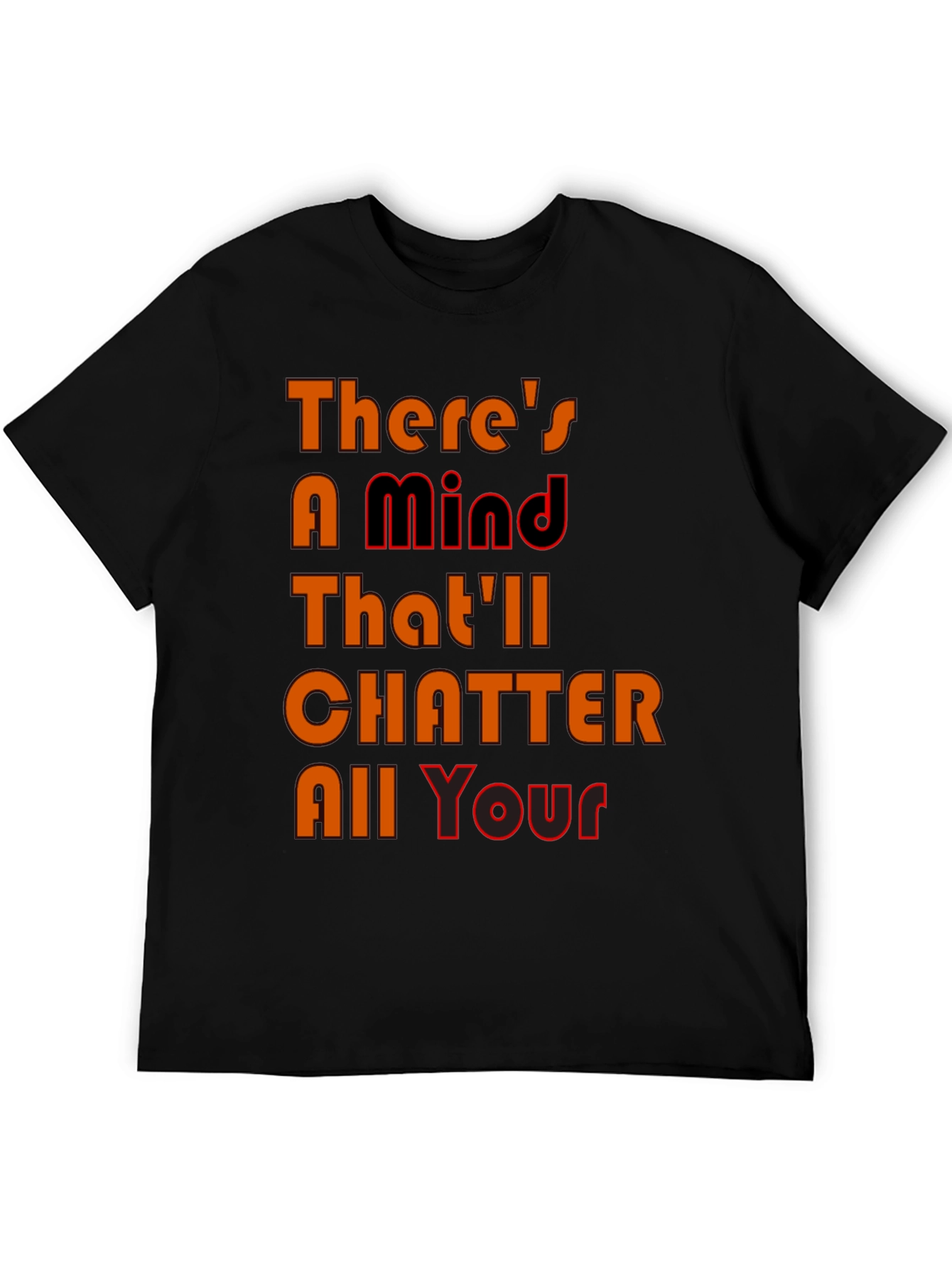 Mind Chatter Graphic Tee - Black T-Shirt