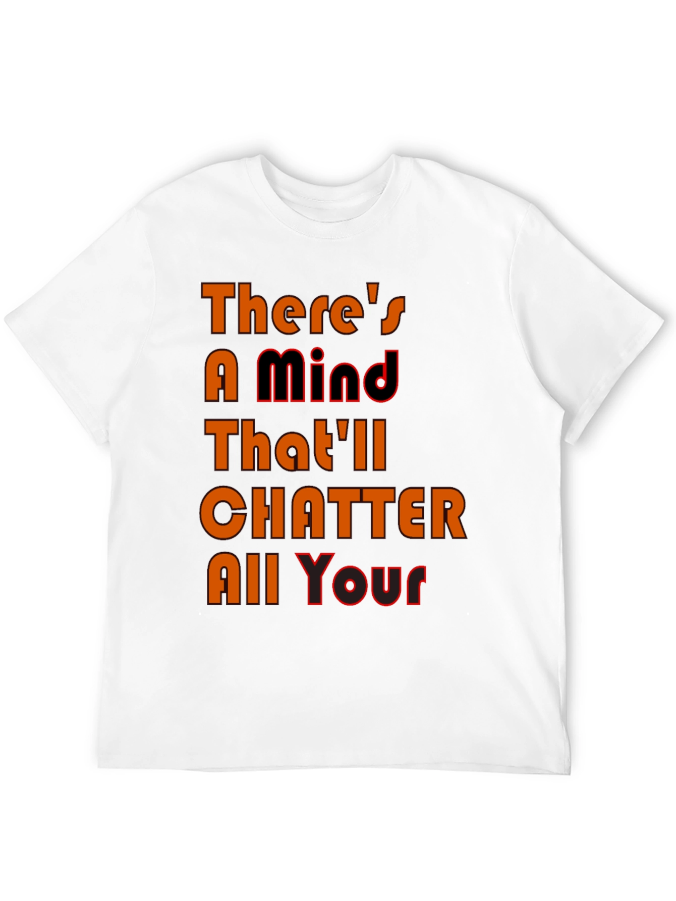 Mind Chatter Graphic Tee - Black T-Shirt