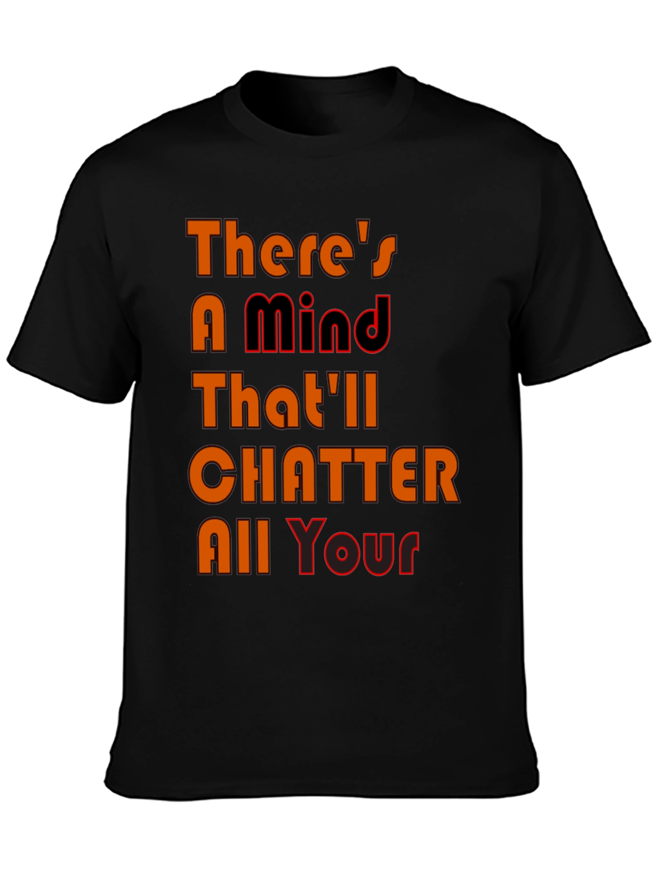 Mind Chatter Graphic Tee - Black T-Shirt