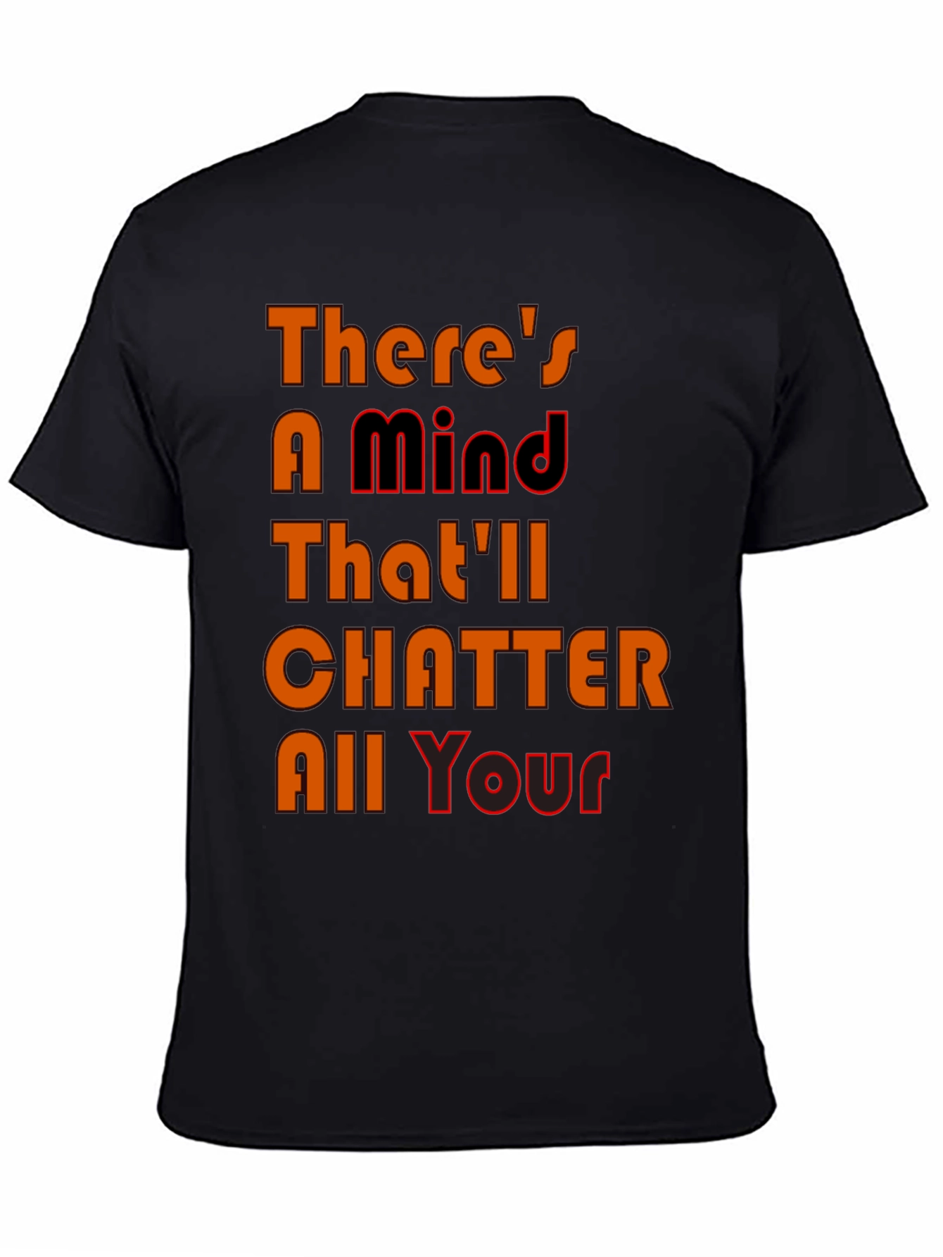 Mind Chatter Graphic Tee - Black T-Shirt