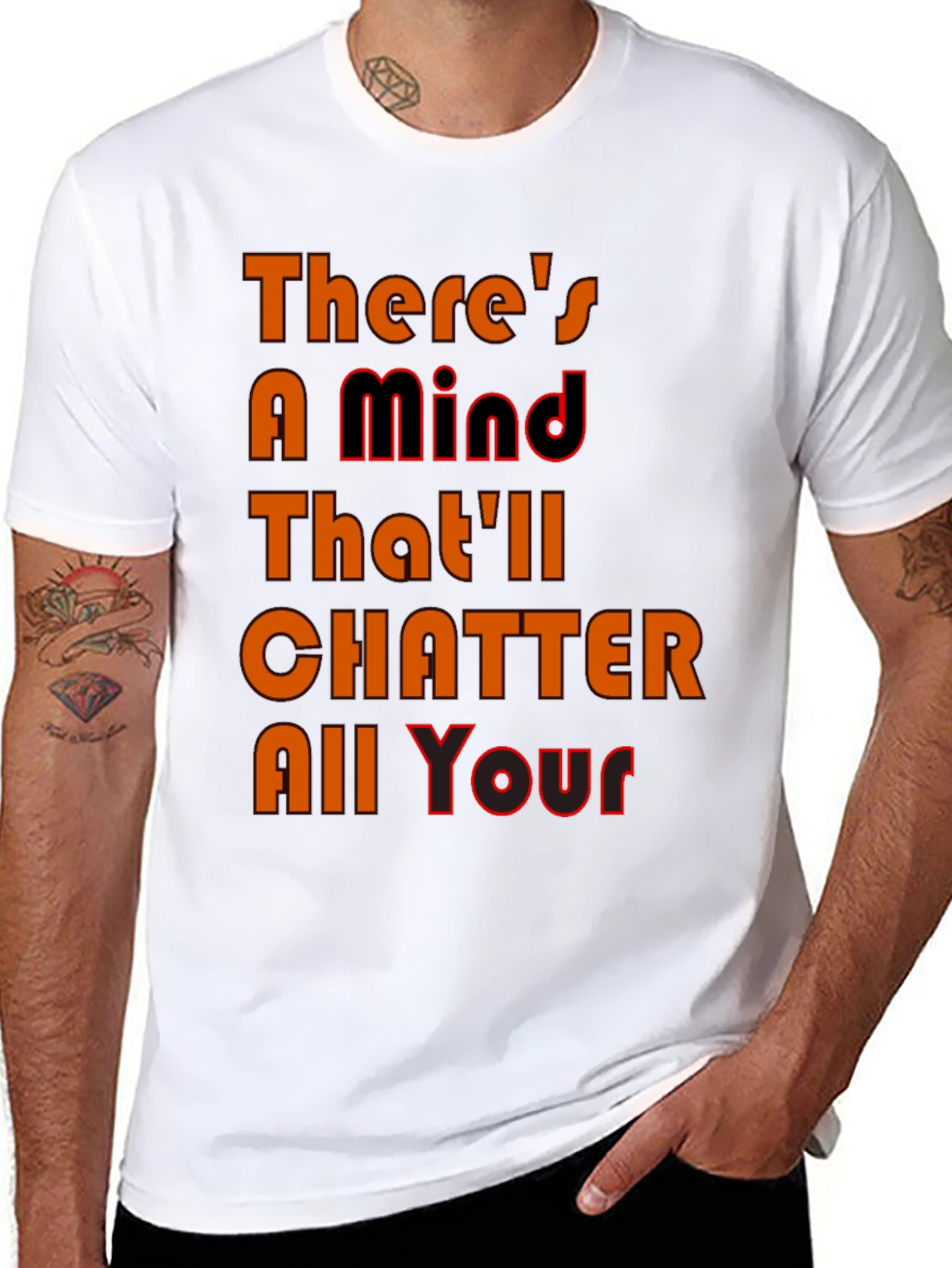 Mind Chatter Graphic Tee - Black T-Shirt
