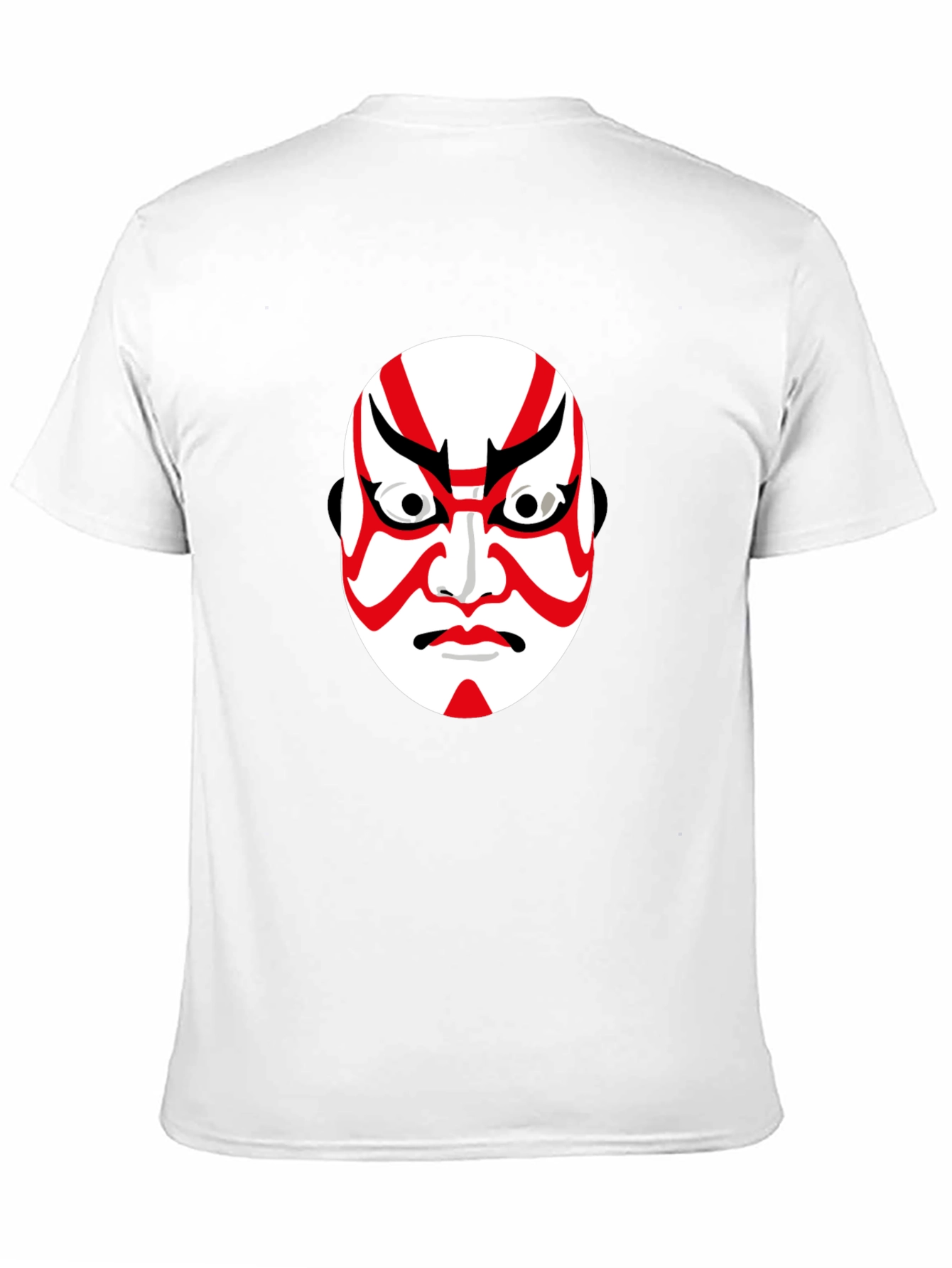 Kabuki Mask Graphic Tee - Unisex Black T-Shirt