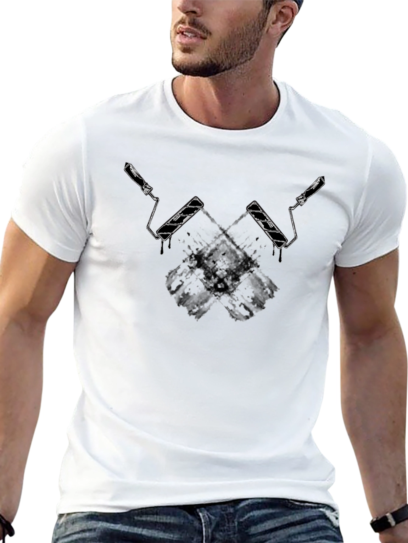 Roller Grunge Graphic T-Shirt - Cool & Unique