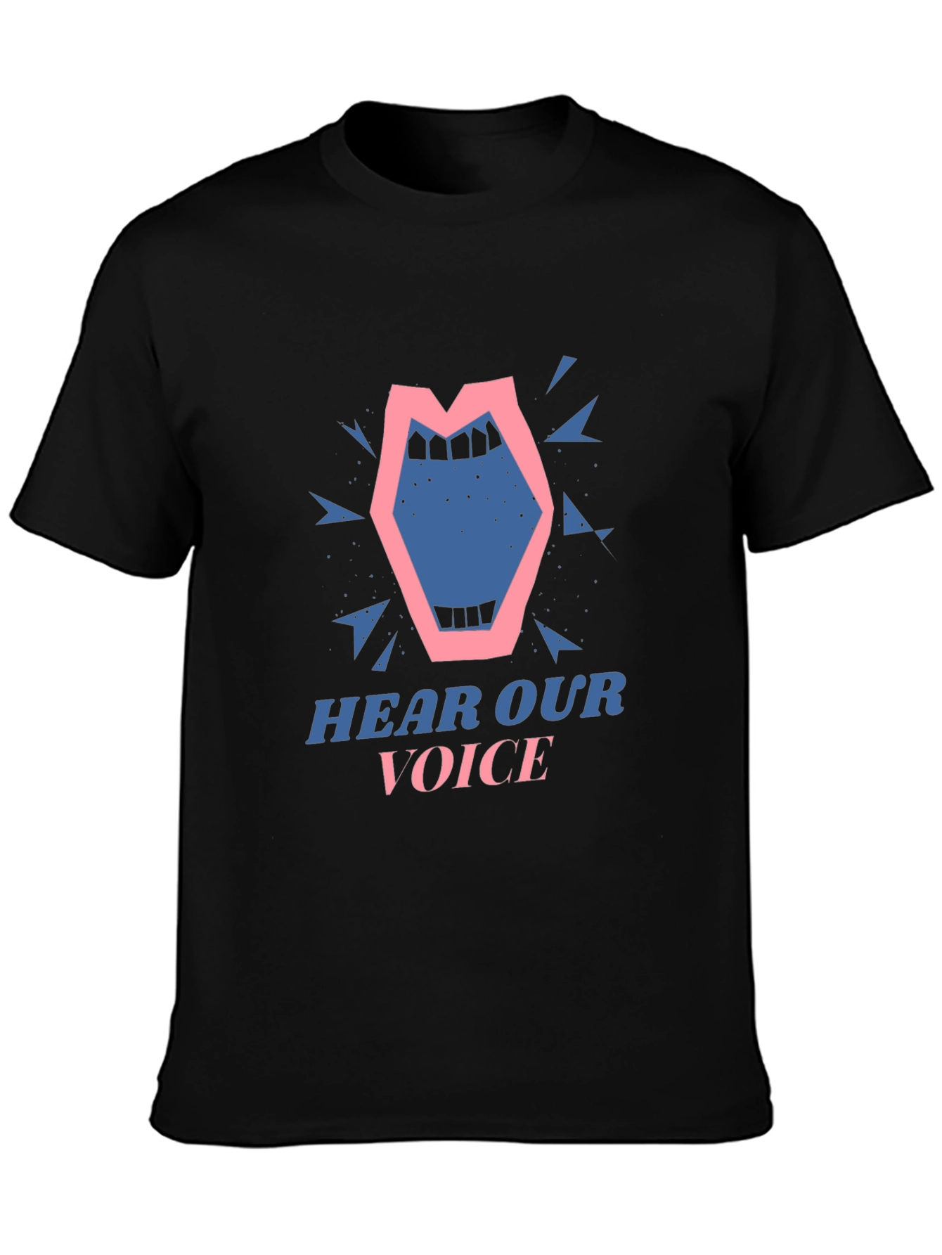 Hear Our Voice Graphic Tee - Unisex Black T-Shirt