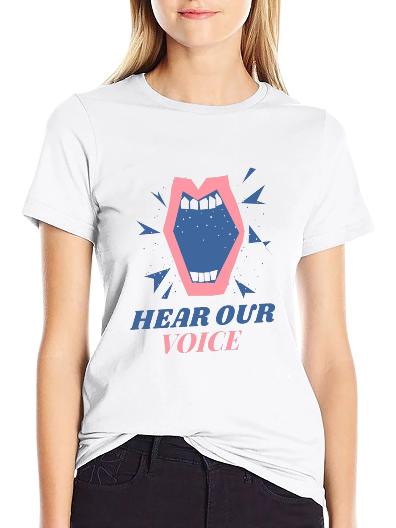 Hear Our Voice Graphic Tee - Unisex Black T-Shirt