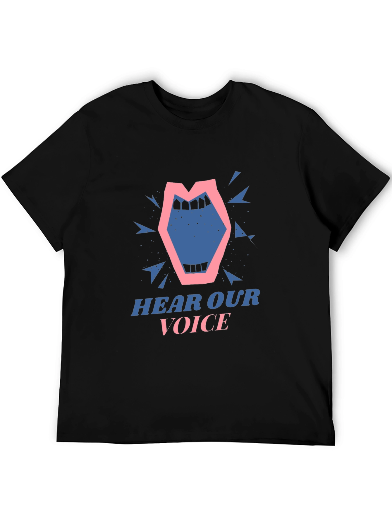 Hear Our Voice Graphic Tee - Unisex Black T-Shirt