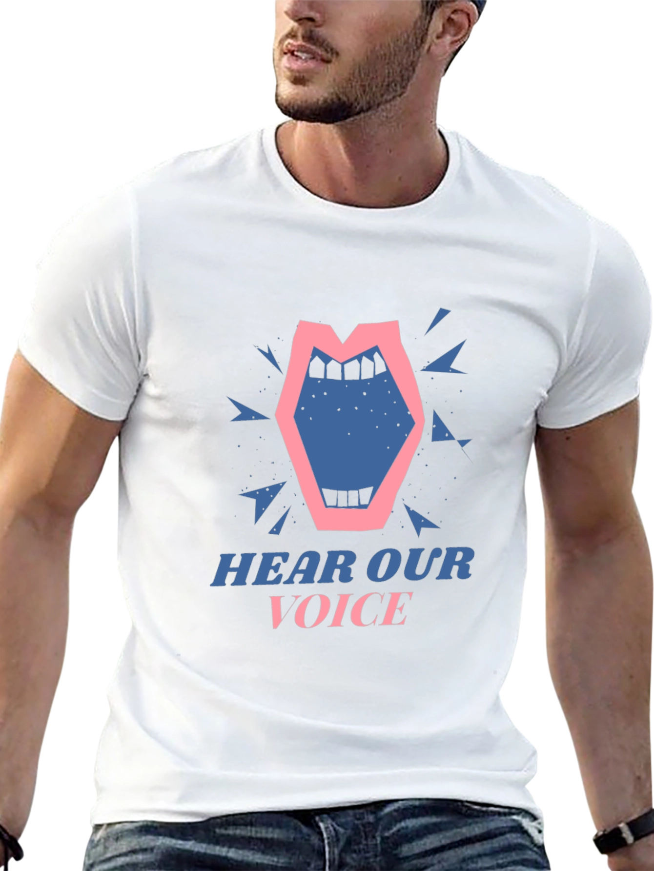 Hear Our Voice Graphic Tee - Unisex Black T-Shirt