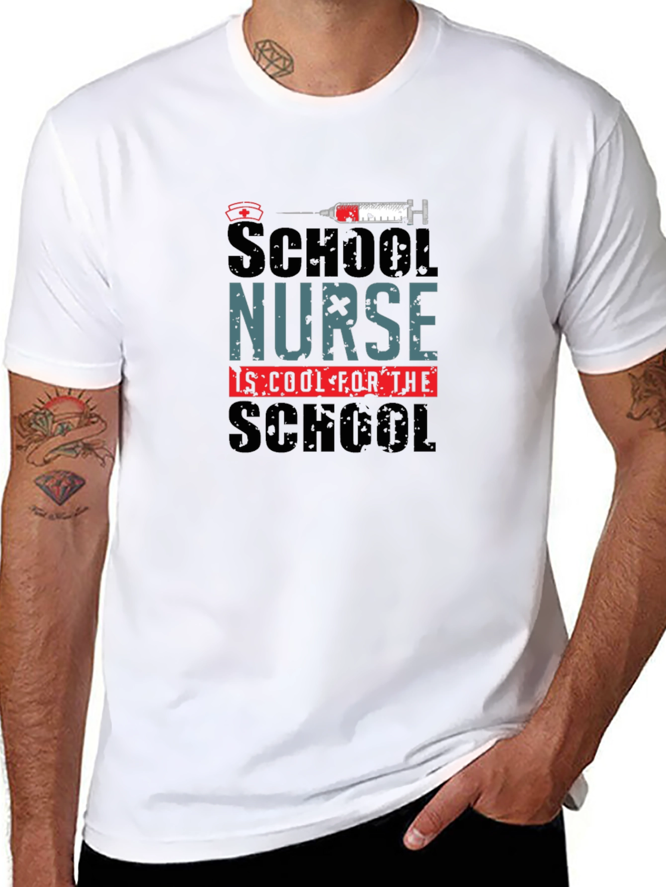 School Nurse Cool School Black T-Shirt