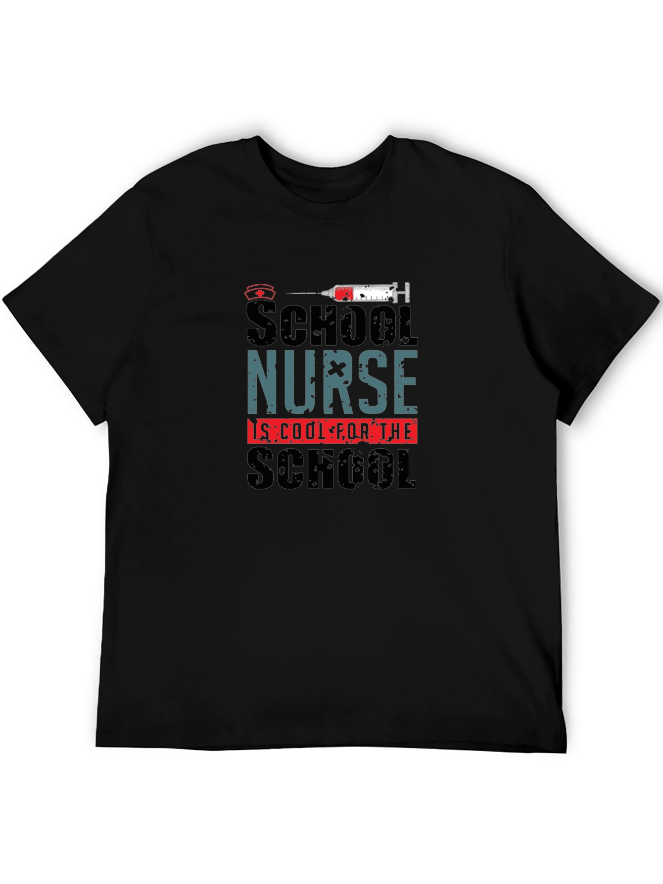 School Nurse Cool School Black T-Shirt