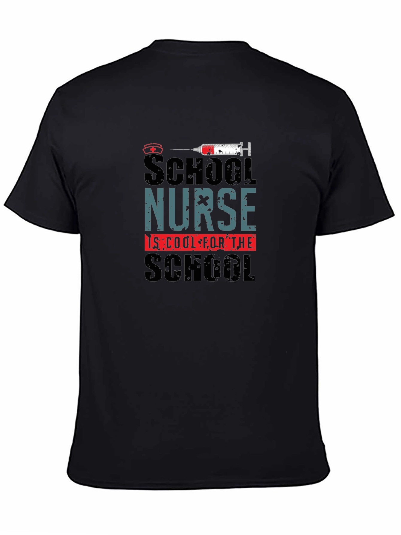 School Nurse Cool School Black T-Shirt